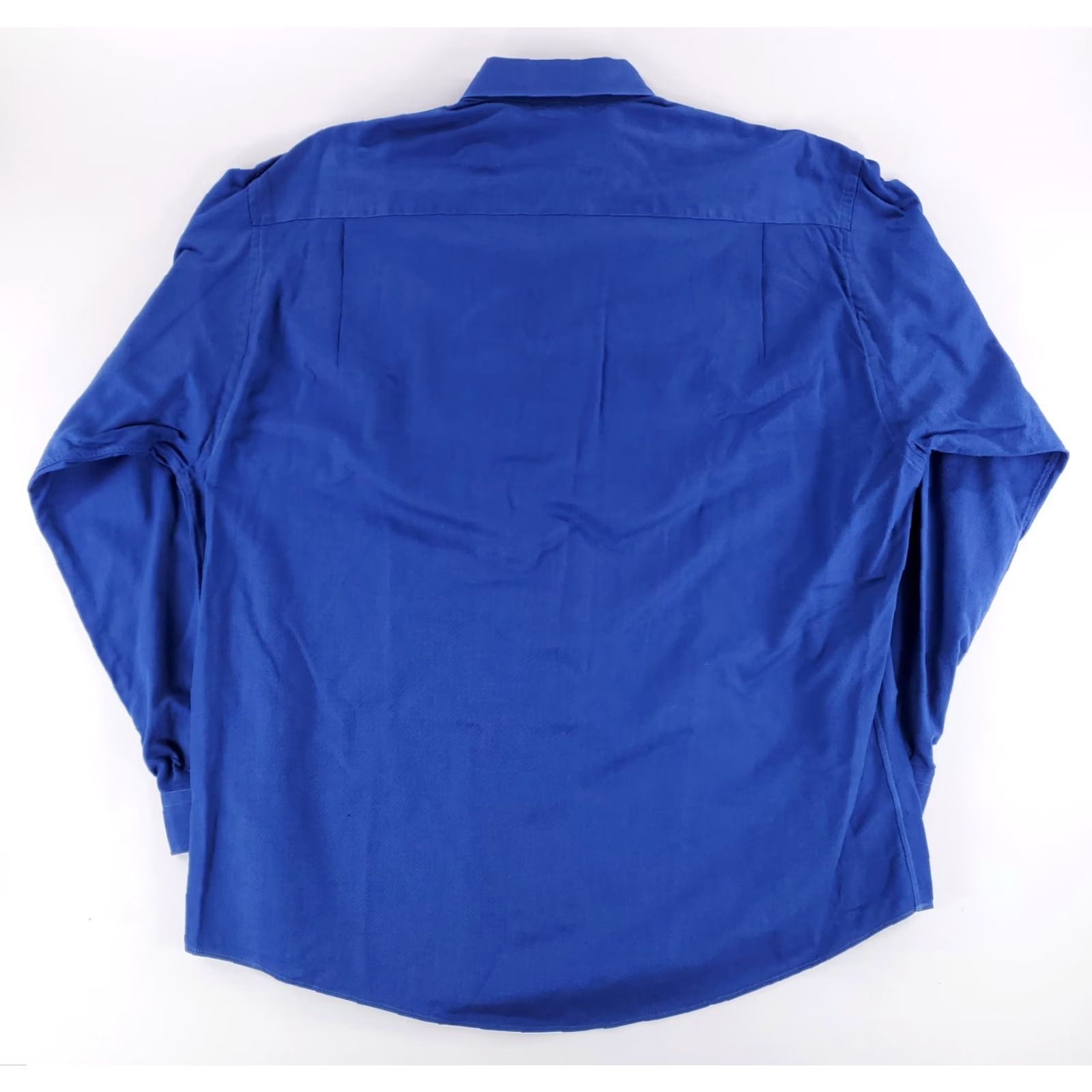 Vintage Gitman Bros Private Stock Button Up Dress Shirt Blue Mens XL Size 46R - 6 Thumbnail