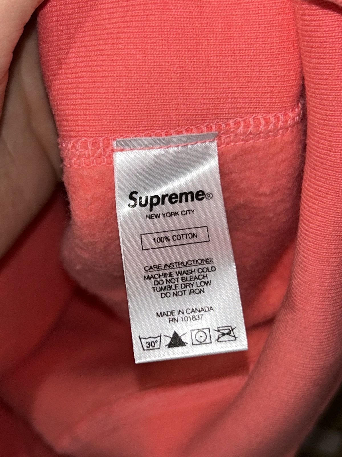Supreme Supreme Icy Arc Hooded Sweatshirt Bright Coral Medium NEW Size US M / EU 48-50 / 2 - 9 Thumbnail