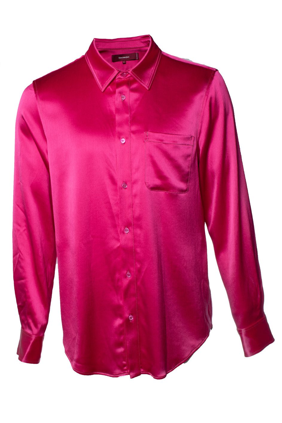 Sies Marjan Sies Marjan, Sander satin shirt in fuchsia Size US L / EU 52-54 / 3 - 1 Thumbnail