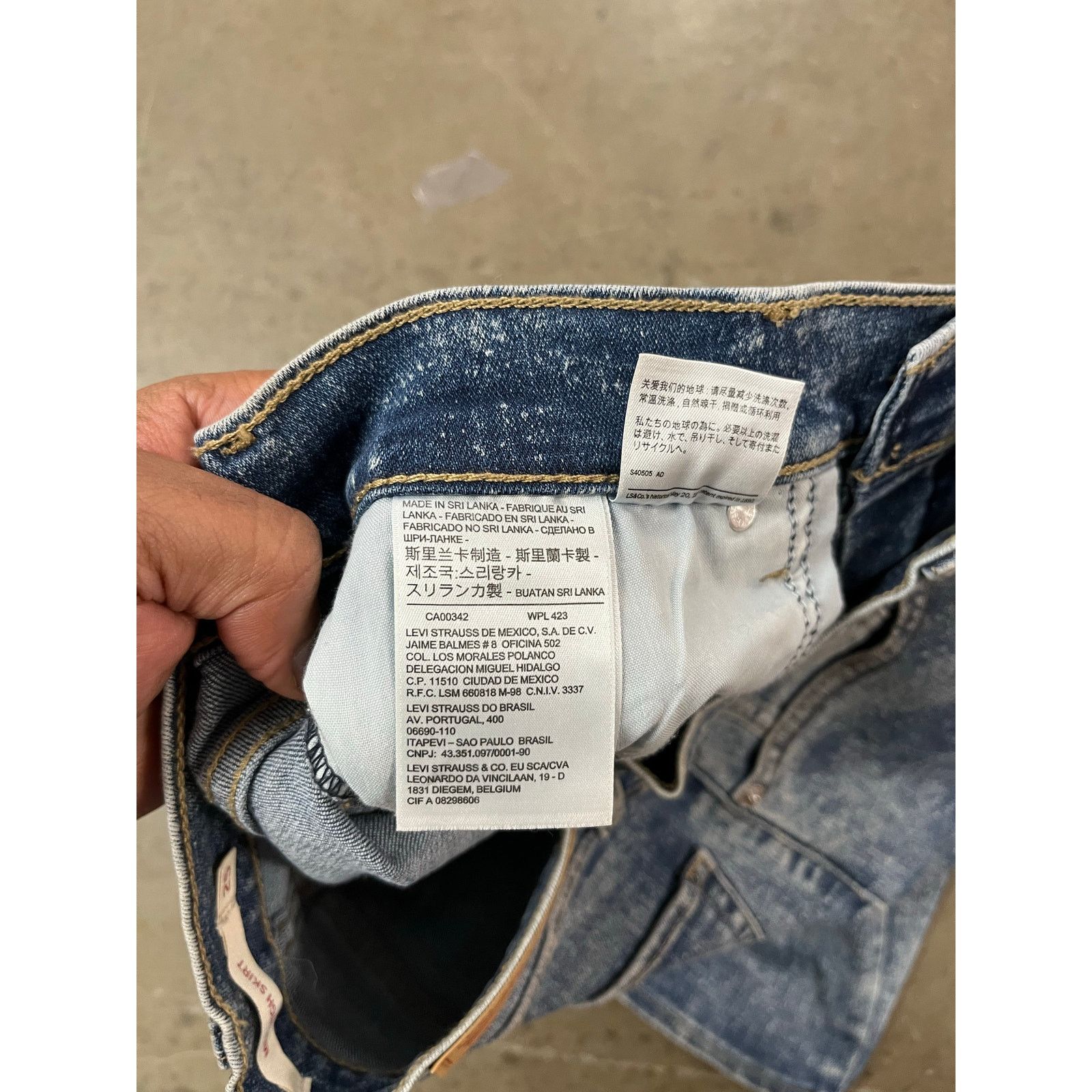 Levi's Levi’s - Mile High Skirt /25 / Stone washed Size 25" / US 0 / IT 36 - 4 Thumbnail