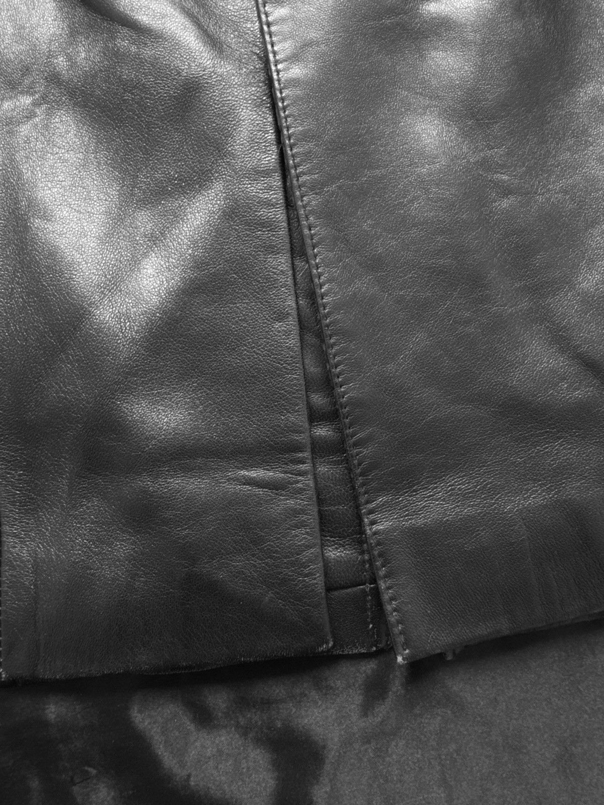 Vintage Iconic super long matrix leather coat Size L / US 10 / IT 46 - 8 Thumbnail