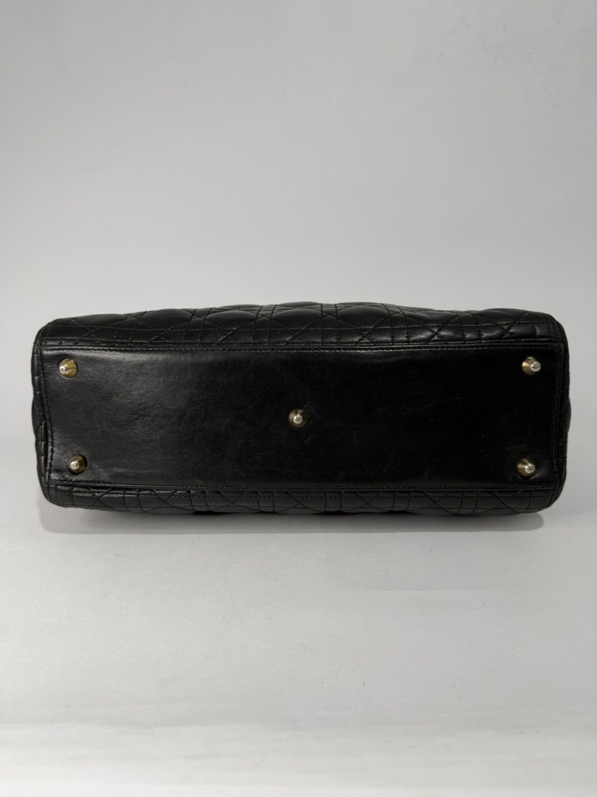 Dior Dior Black Large Lambskin Cannage Lady Dior Size ONE SIZE - 4 Thumbnail