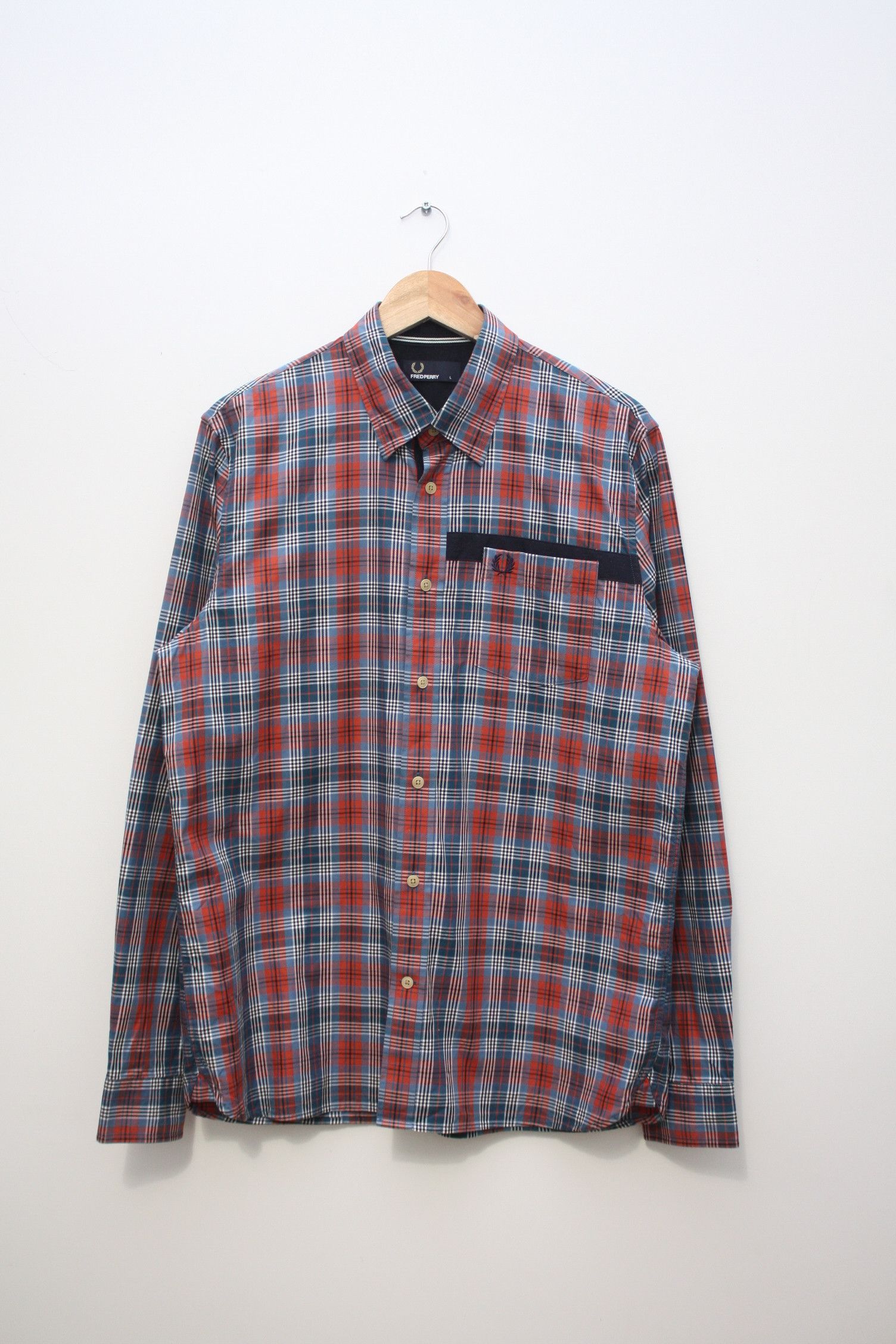 Fred Perry Fred Perry Checkered Long Sleeve Shirt Men's Large Size US L / EU 52-54 / 3 - 2 Thumbnail