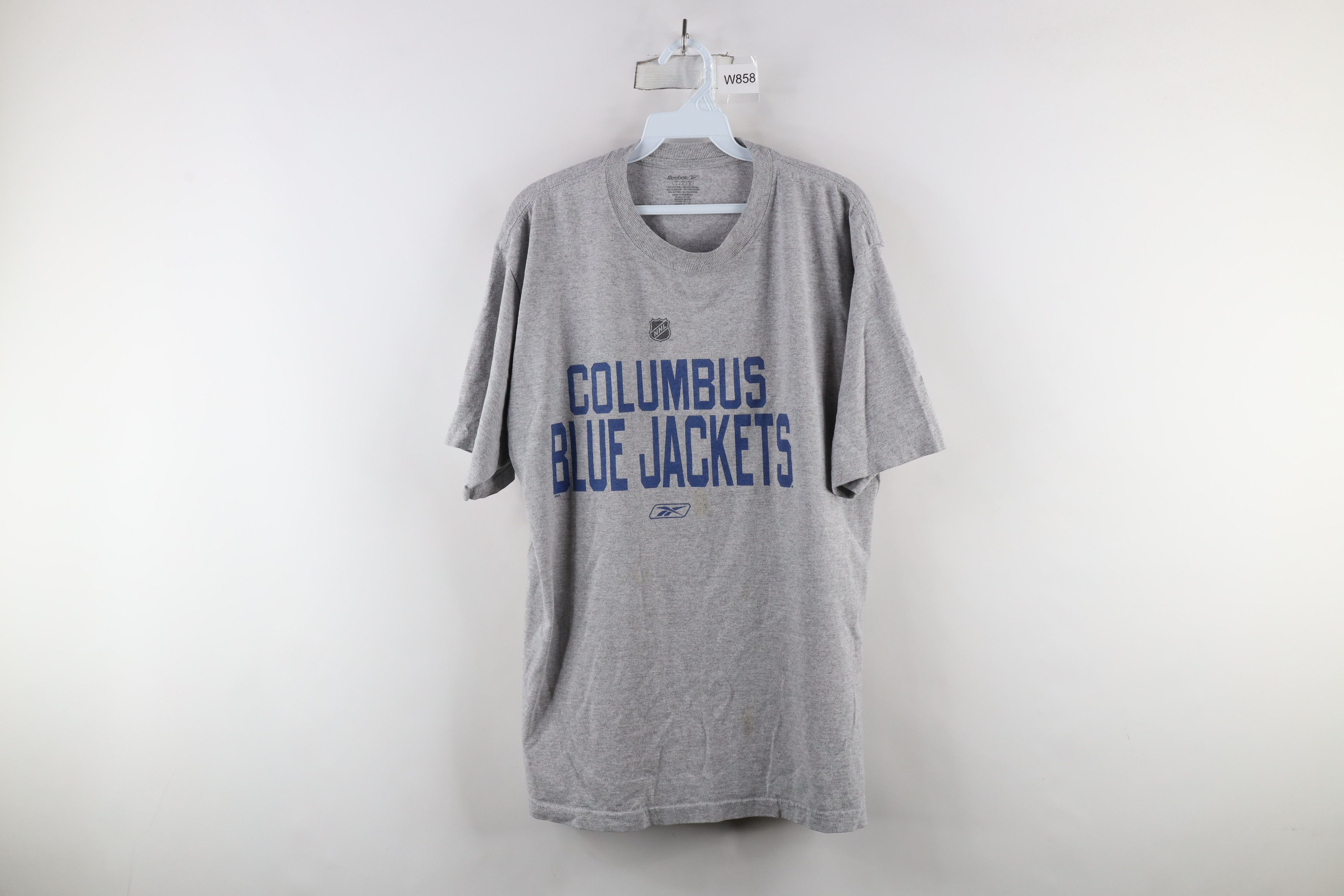 Reebok × Vintage Vintage Reebok Spell Columbus Blue Jackets Hockey T-Shirt Size US L / EU 52-54 / 3 - 1 Thumbnail