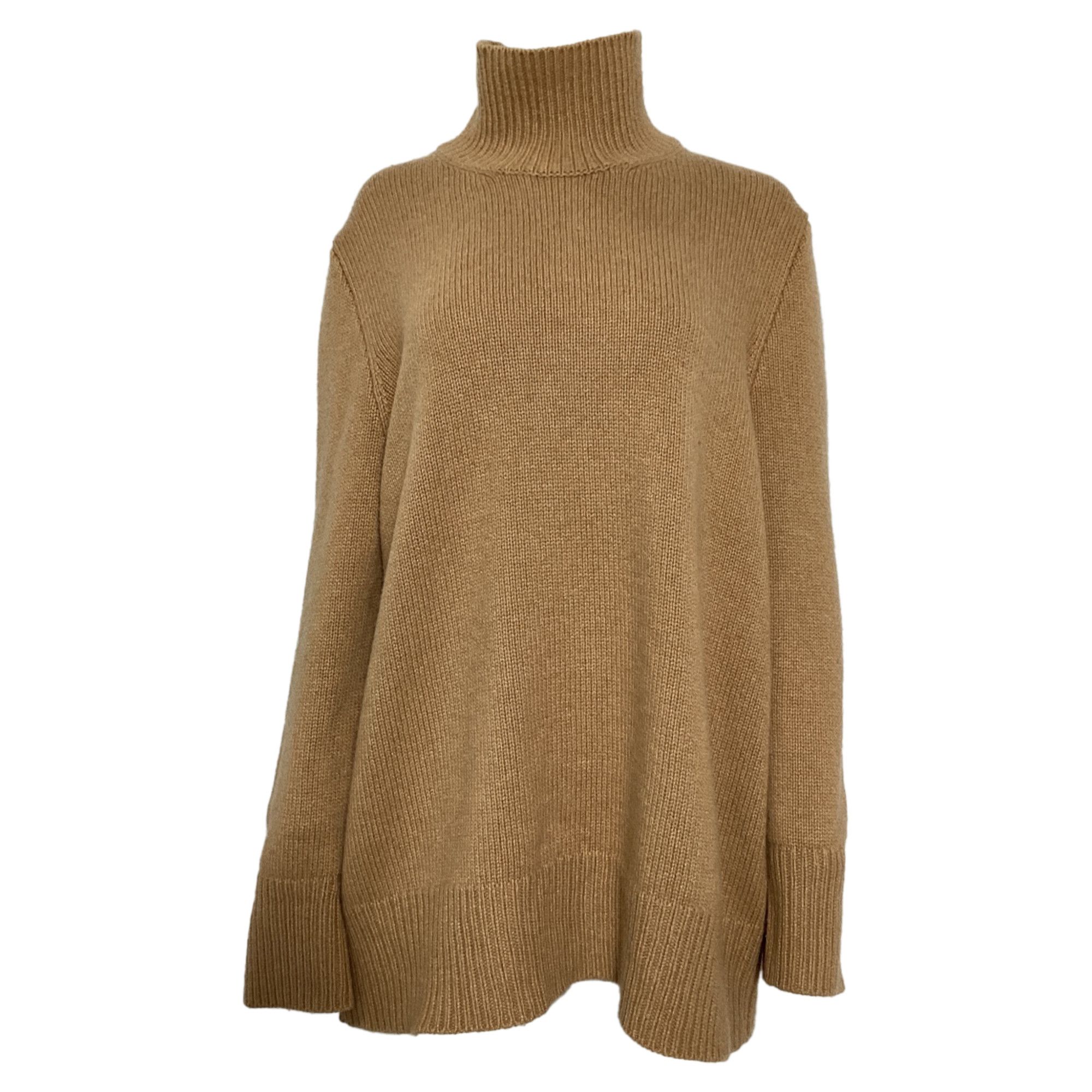 The Row The Row Hepny Mélange Turtleneck Sweater in Brown Cashmere Size S / US 4 / IT 40 - 1 Thumbnail