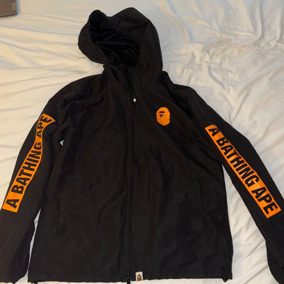 Bape Bape light jacket - black with orange logo - L Size US L / EU 52-54 / 3 - 1 Thumbnail