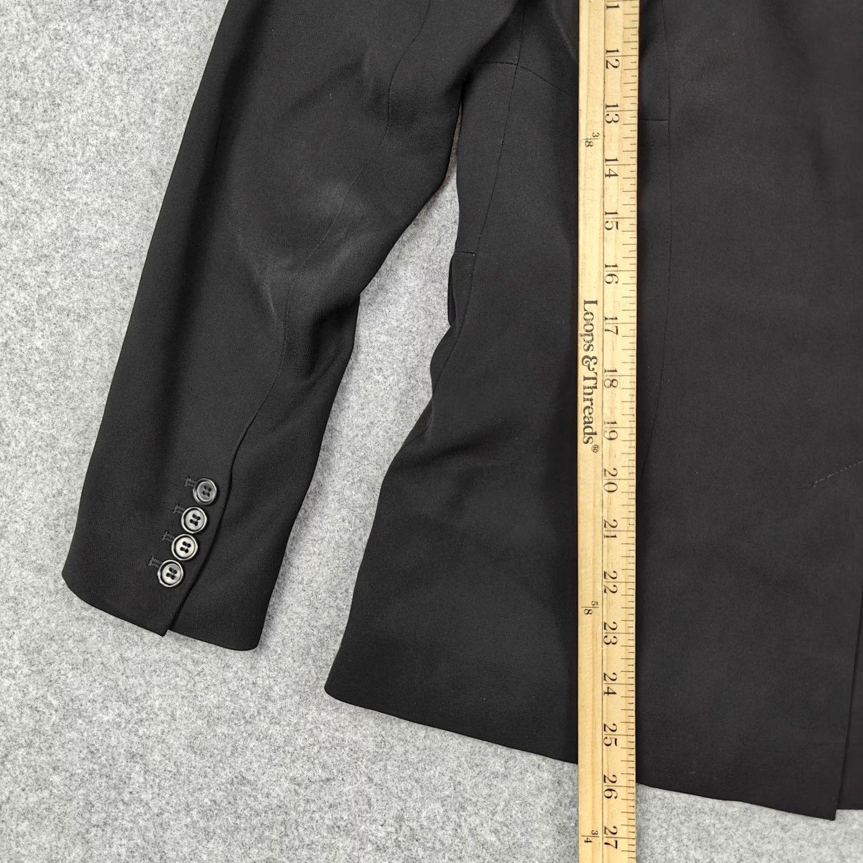Cartier Cartier Blazer Womens 38 Black One-Button Lined Jacket Office Workwear Vintage? Size XS / US 0-2 / IT 36-38 - 7 Thumbnail