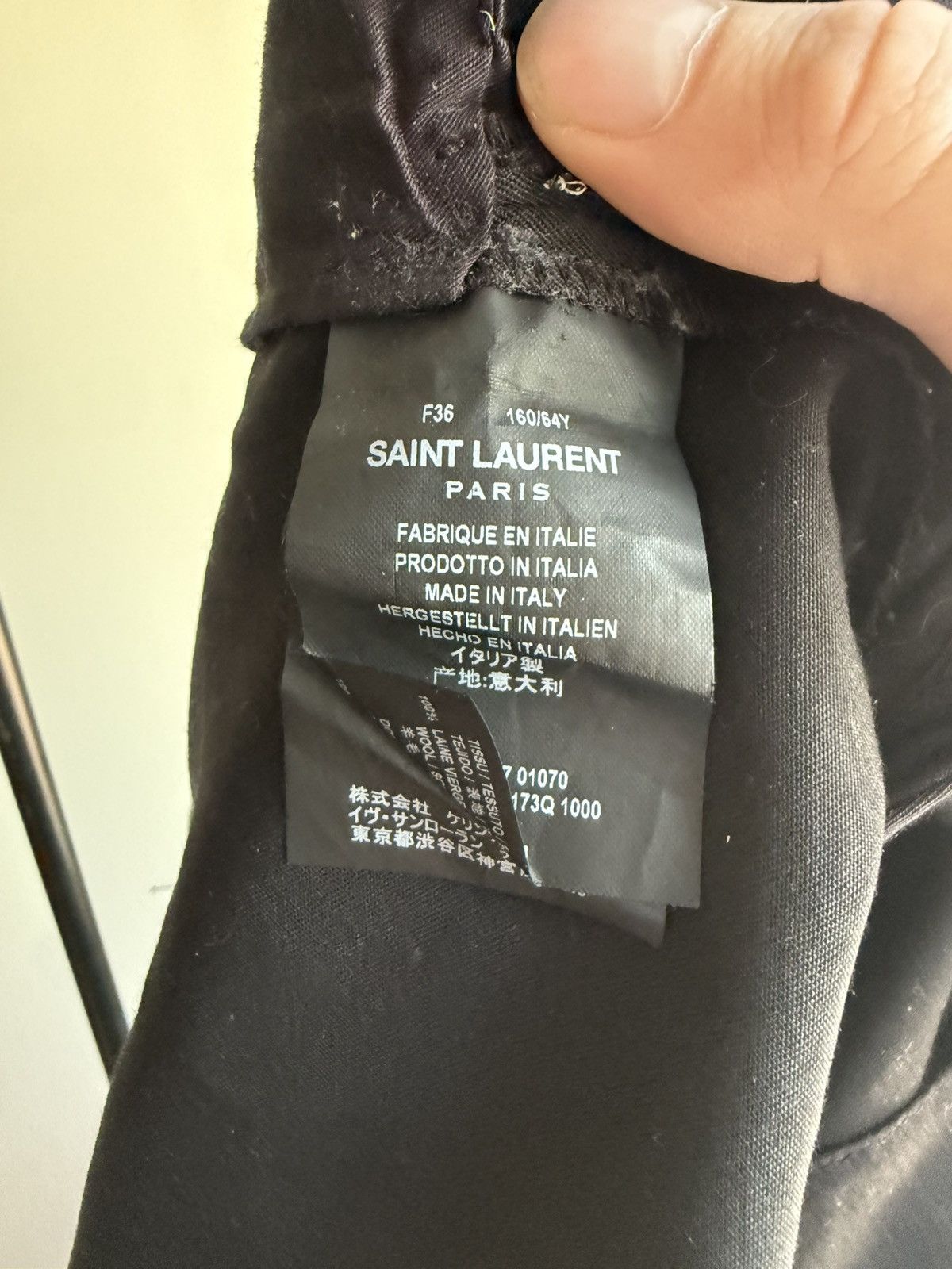 Saint Laurent Paris Saint Laurent Paris Striped Pants Size US 31 - 7 Thumbnail