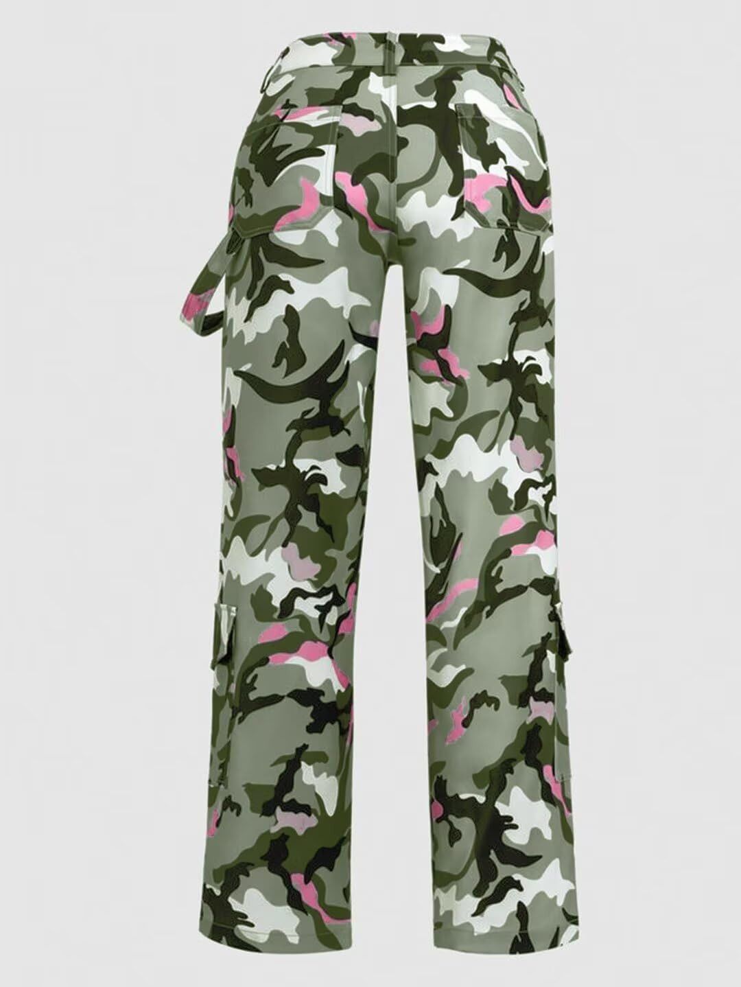 Other Women Baggy Wide Leg Mid Waist Causal Y2K Pants with Pockets Size US 34 / EU 50 - 3 Thumbnail