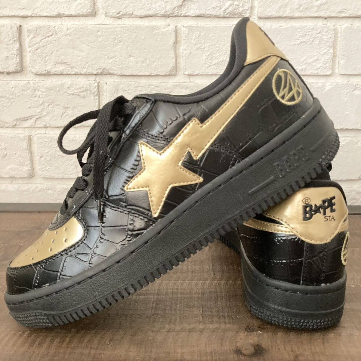 Bape 24Karats BAPESTA leather sneakers a bathing ape BAPE STA Size US 9.5 / EU 42-43 - 1 Thumbnail