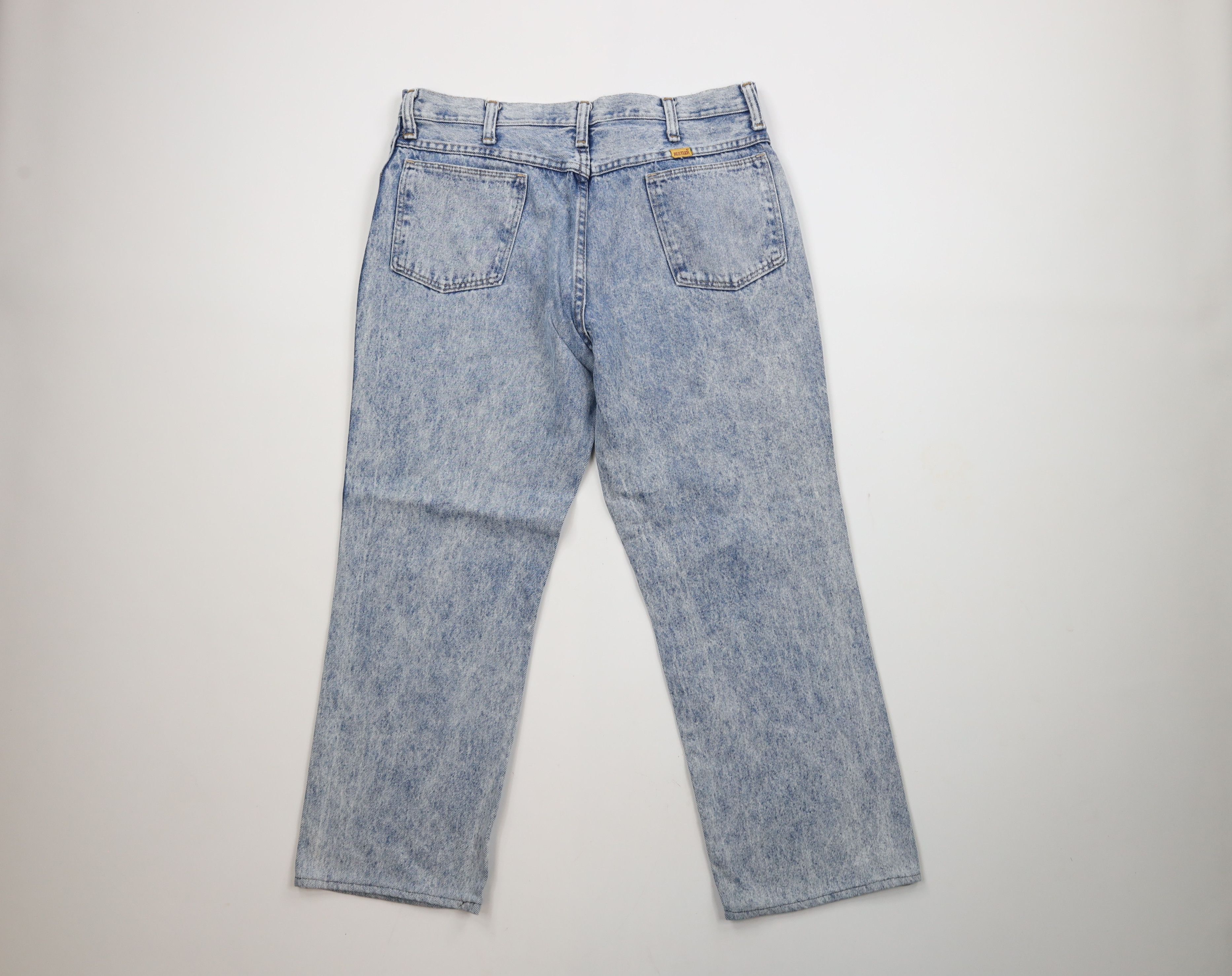 Vintage Vintage 90s Streetwear Acid Wash Denim Jeans Blue USA Size US 36 / EU 52 - 8 Thumbnail