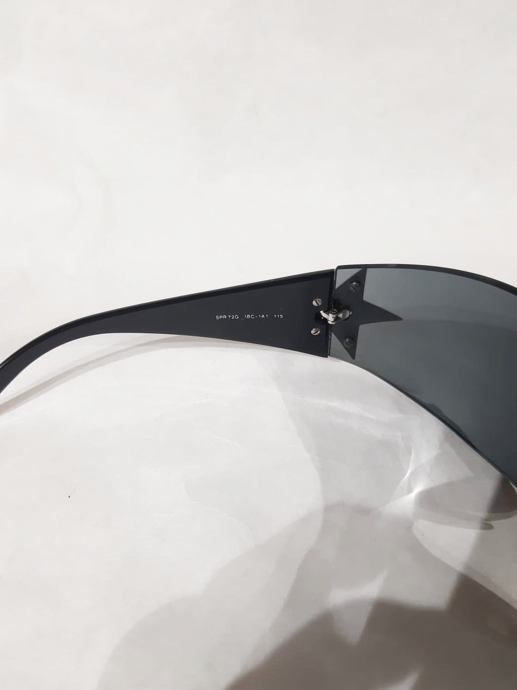 Prada Chrome Star Black Sunglasses Vintage early 2000's Y2K Size ONE SIZE - 5 Thumbnail