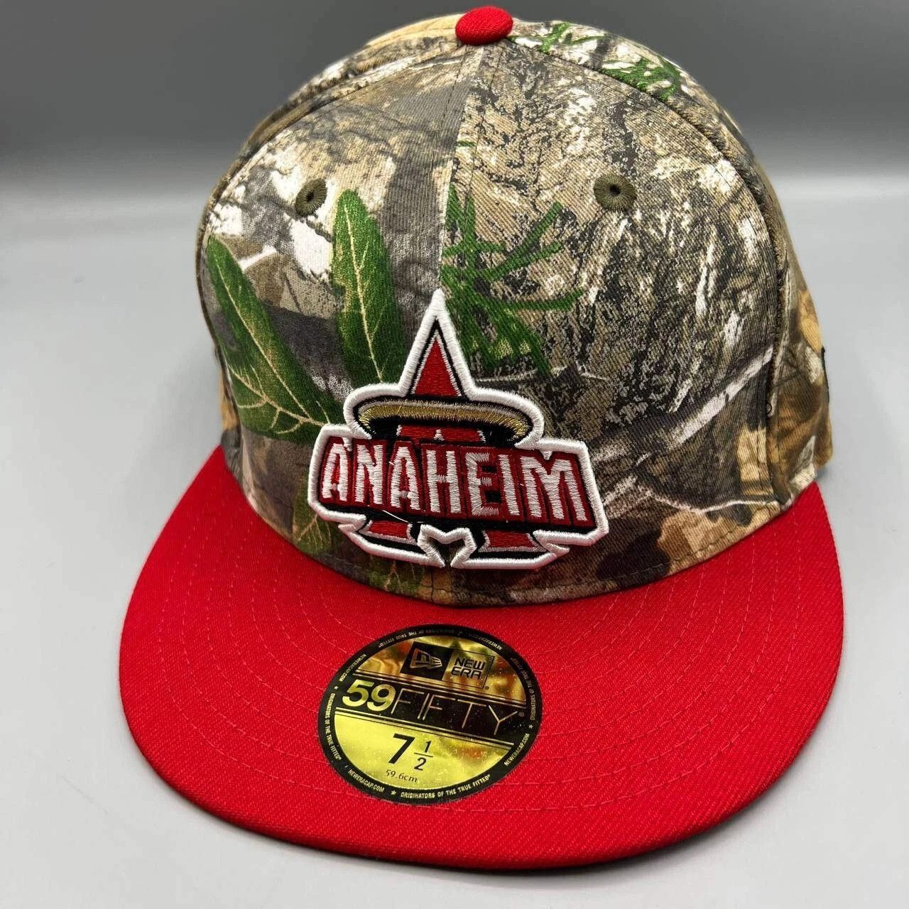 New Era Anaheim Angels Hat Men 7 1/2 Realtree Camo Fitted Cap Size ONE SIZE - 3 Thumbnail