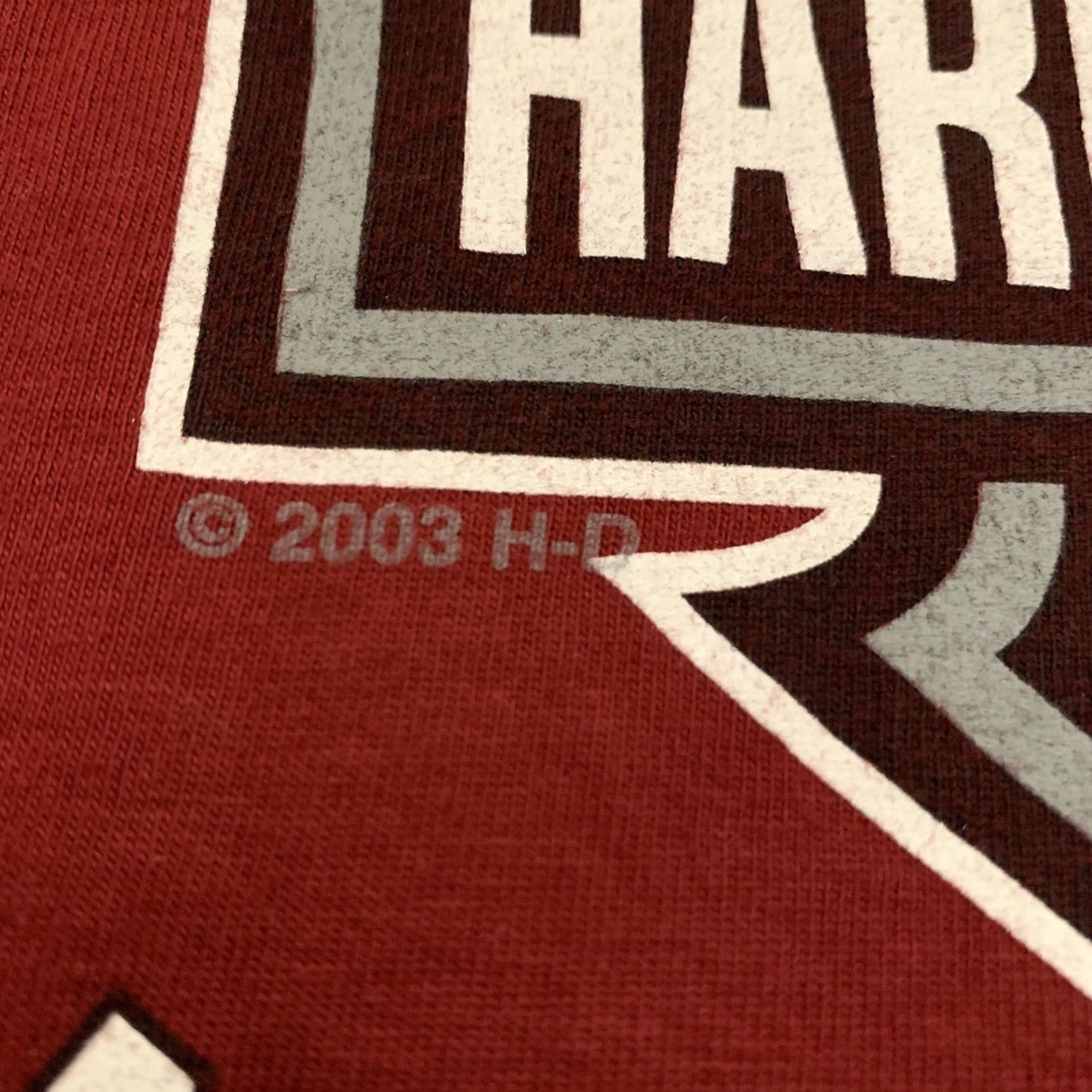 Harley Davidson VINTAGE Harley-Davidson T-Shirt Seacoast Hampton NH Double-Sided Burgundy 2003 XL Mens Vintage Motorcycle Graphic Shirt Size US XL / EU 56 / 4 - 6 Thumbnail