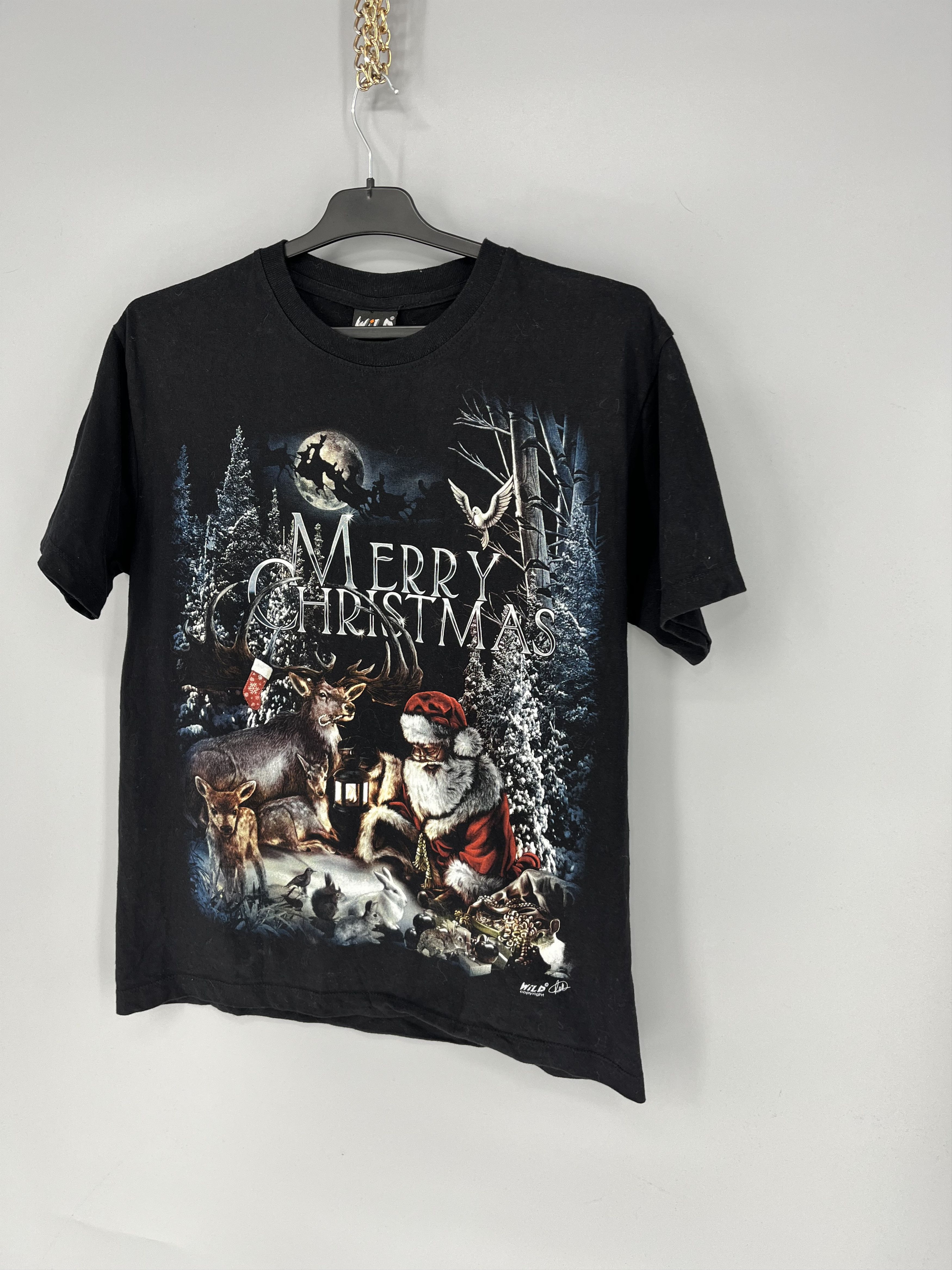 Band Tees Vintage Y2K Merry Christmas WILD Hevy Matal Streetwear Size US M / EU 48-50 / 2 - 3 Thumbnail