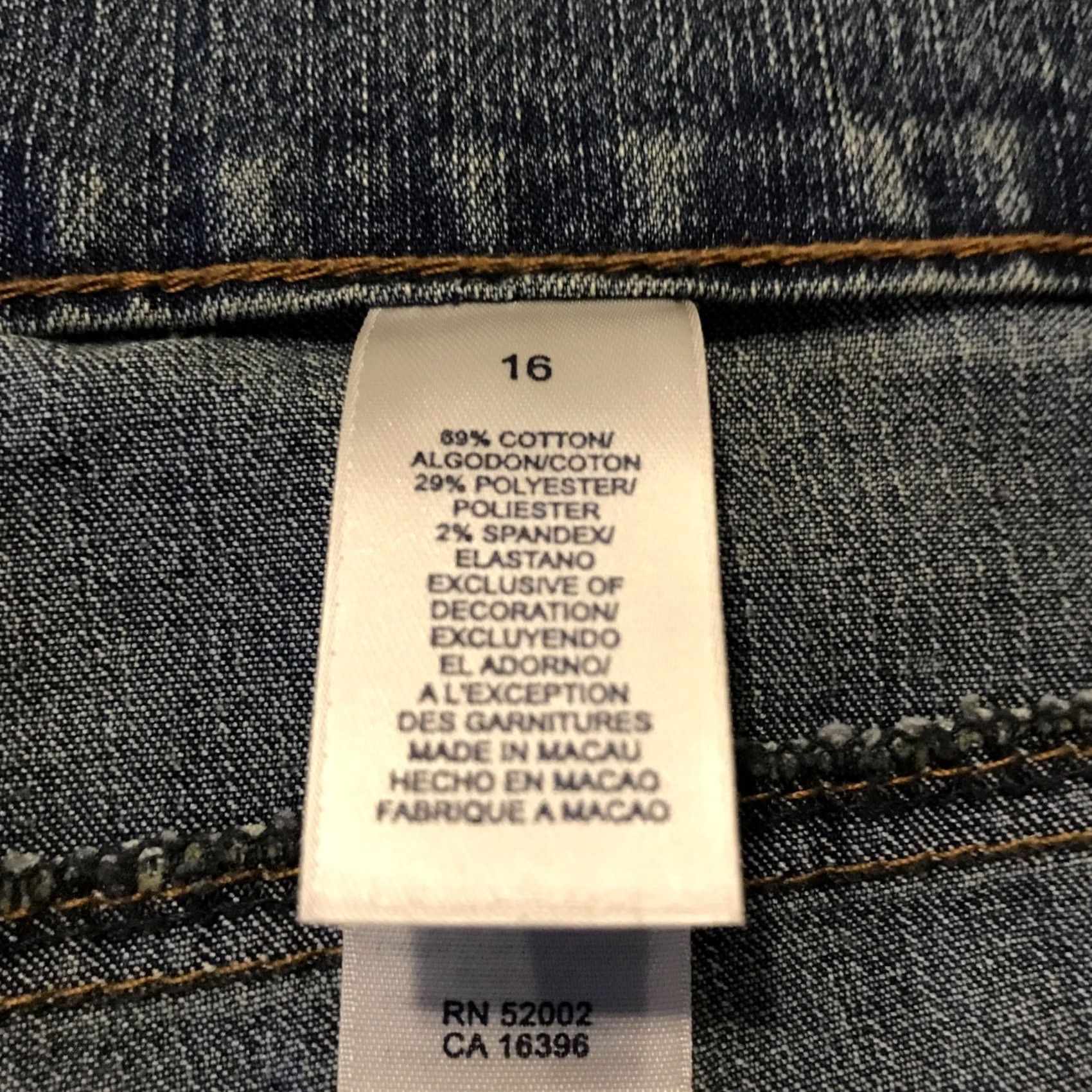 Vintage Tint Jeans Womens 16 Blue brand size cotton blend denim a18 Size 38" / US 16 / IT 52 - 3 Thumbnail