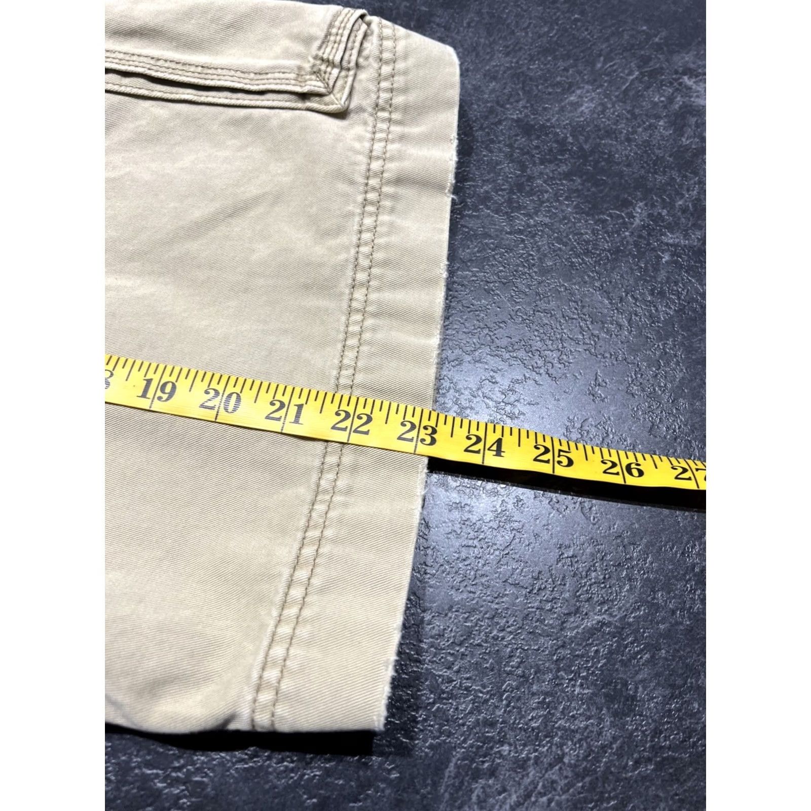 Vintage AMERICAN EAGLE Cargo Shorts Mens Size 32 Tan Brown Cotton Flat Front Belt Loops 9in Inseam Regular Modern Casual Vintage: No Size US 32 / EU 48 - 7 Thumbnail