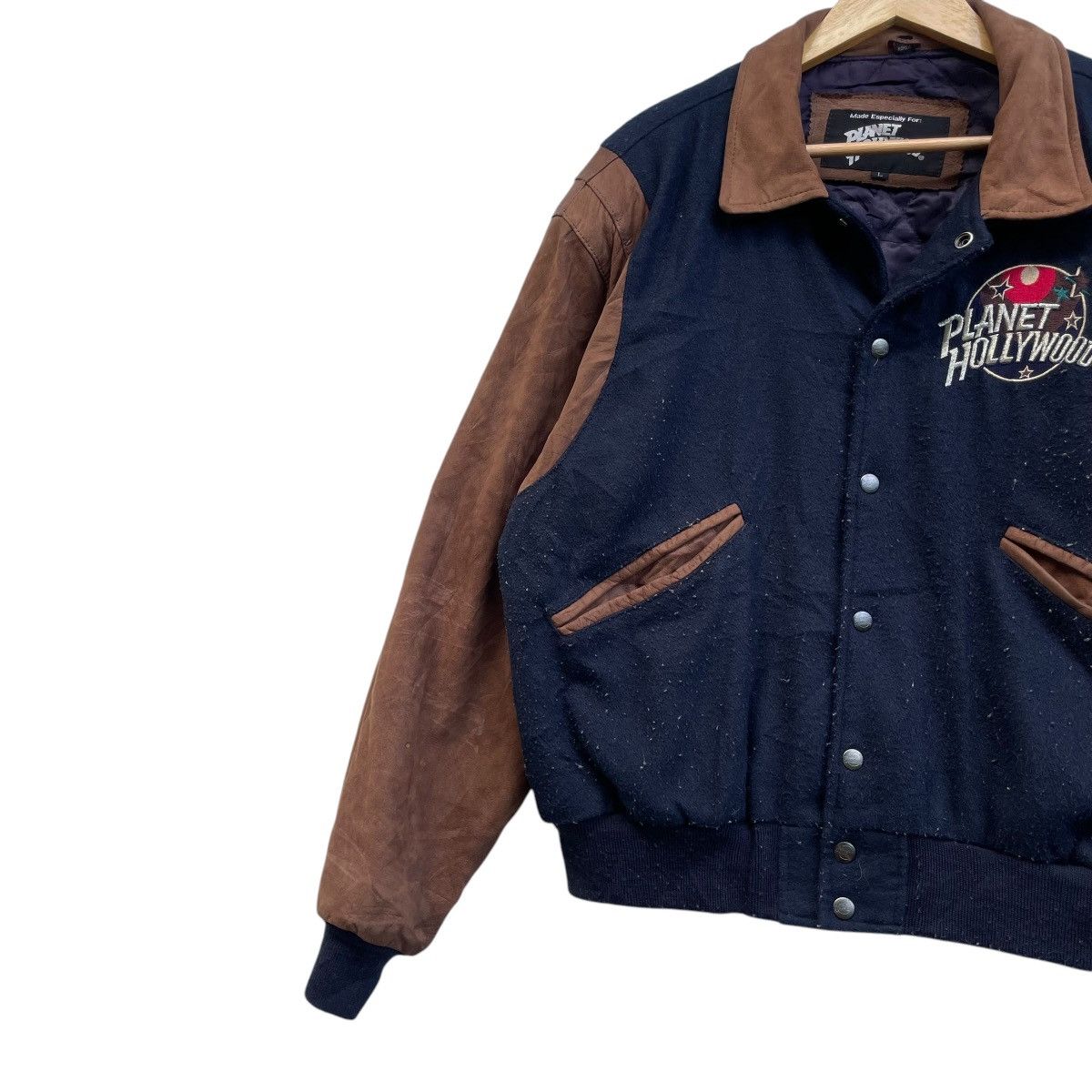 Planet Hollywood 💥Vintage Varsity Planet Hollywood Las Vegas Jacket Size US L / EU 52-54 / 3 - 3 Thumbnail