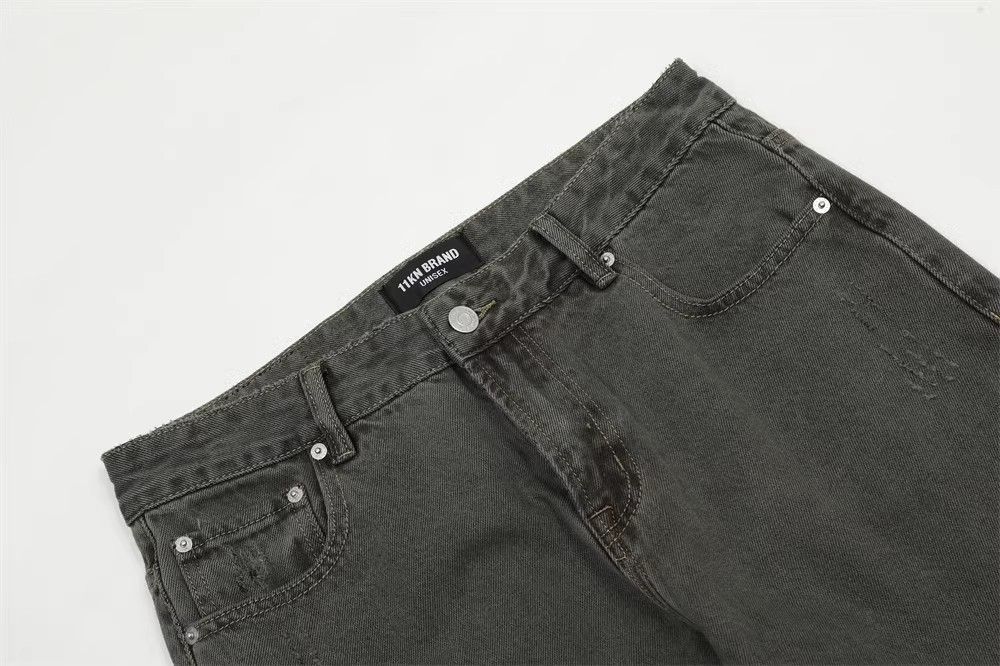 Japanese Brand × Vintage Fashion back pocket embroidery washed distressed jeans y2k Size US 32 / EU 48 - 3 Thumbnail