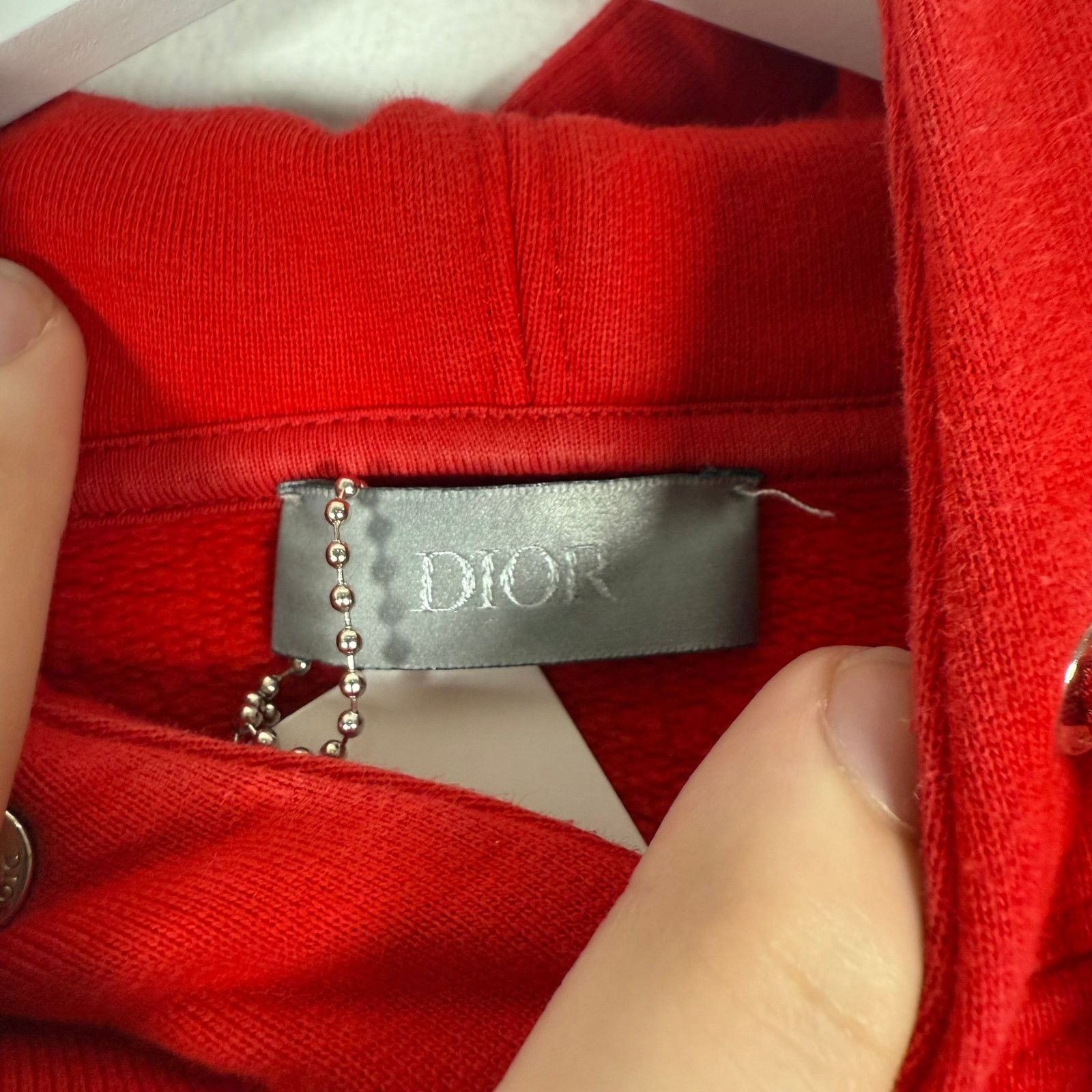 Dior Dior Red 'CD' Logo Red Hoodie Size M Size US M / EU 48-50 / 2 - 4 Thumbnail
