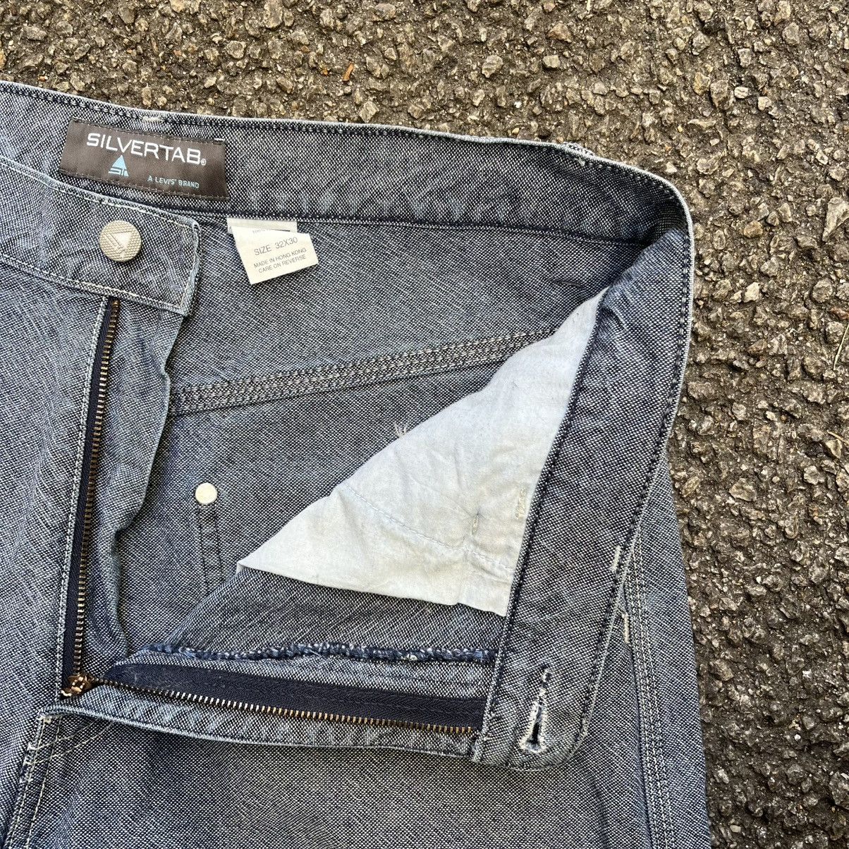 Levi's Vintage Levis Silver Tab Baggy Loose Carpenter Denim Jeans Size US 32 / EU 48 - 7 Thumbnail