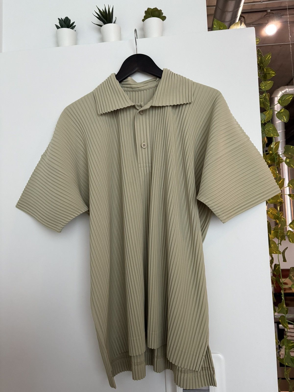 Issey Miyake Green Polo