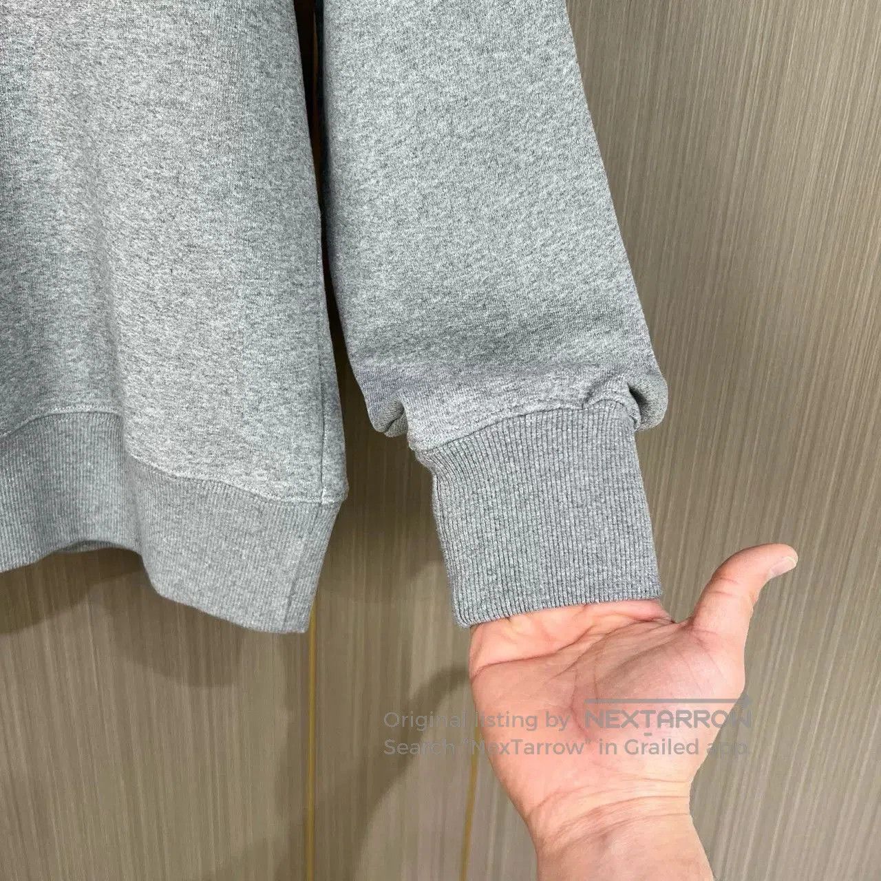 AMI Ami Gray Embroidered Heart Sweatshirt. Size M / US 6-8 / IT 42-44 - 4 Thumbnail