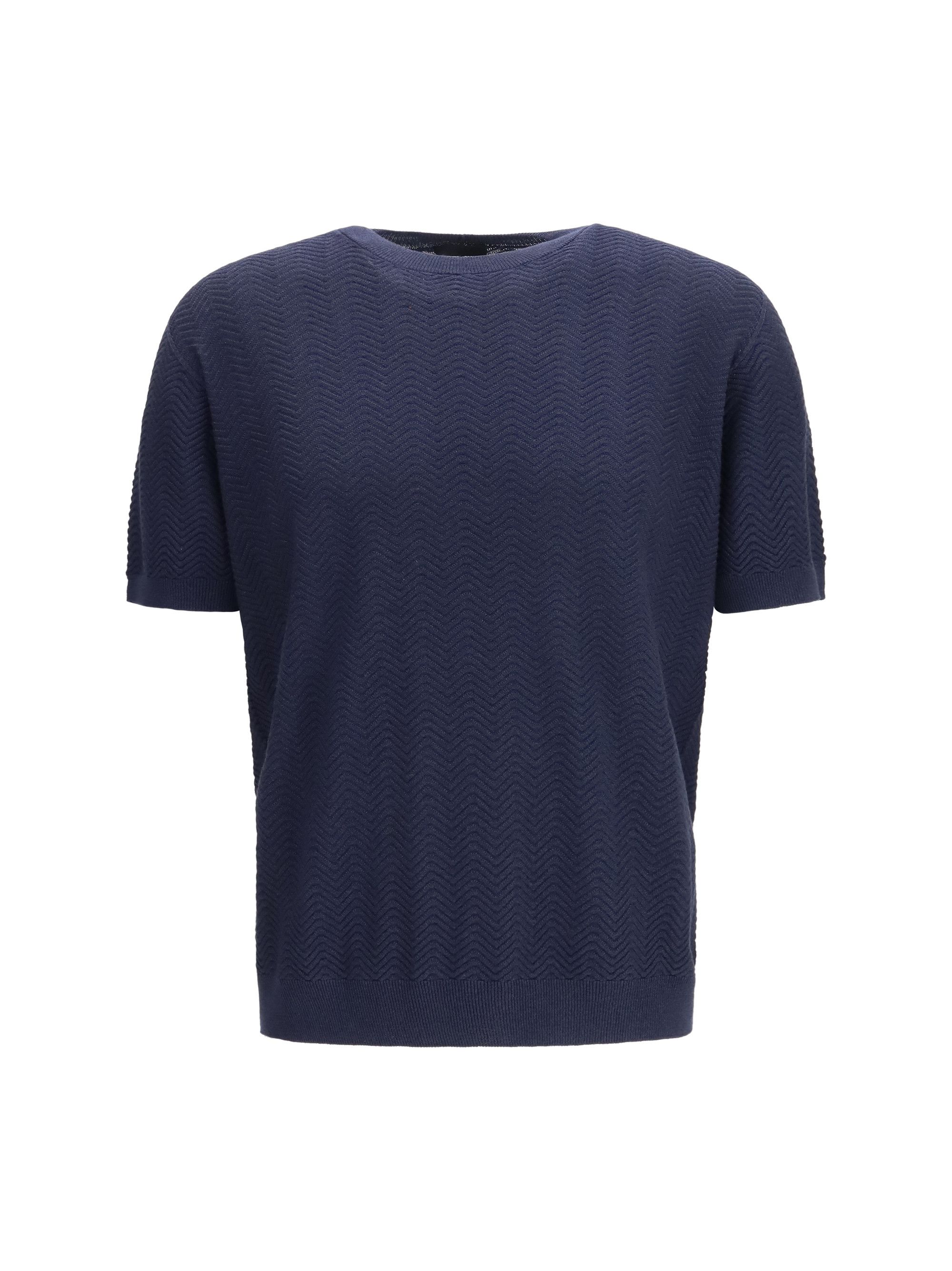 Giorgio Armani Short-sleeved cotton and silk Sweater Size US M / EU 48-50 / 2 - 1 Thumbnail