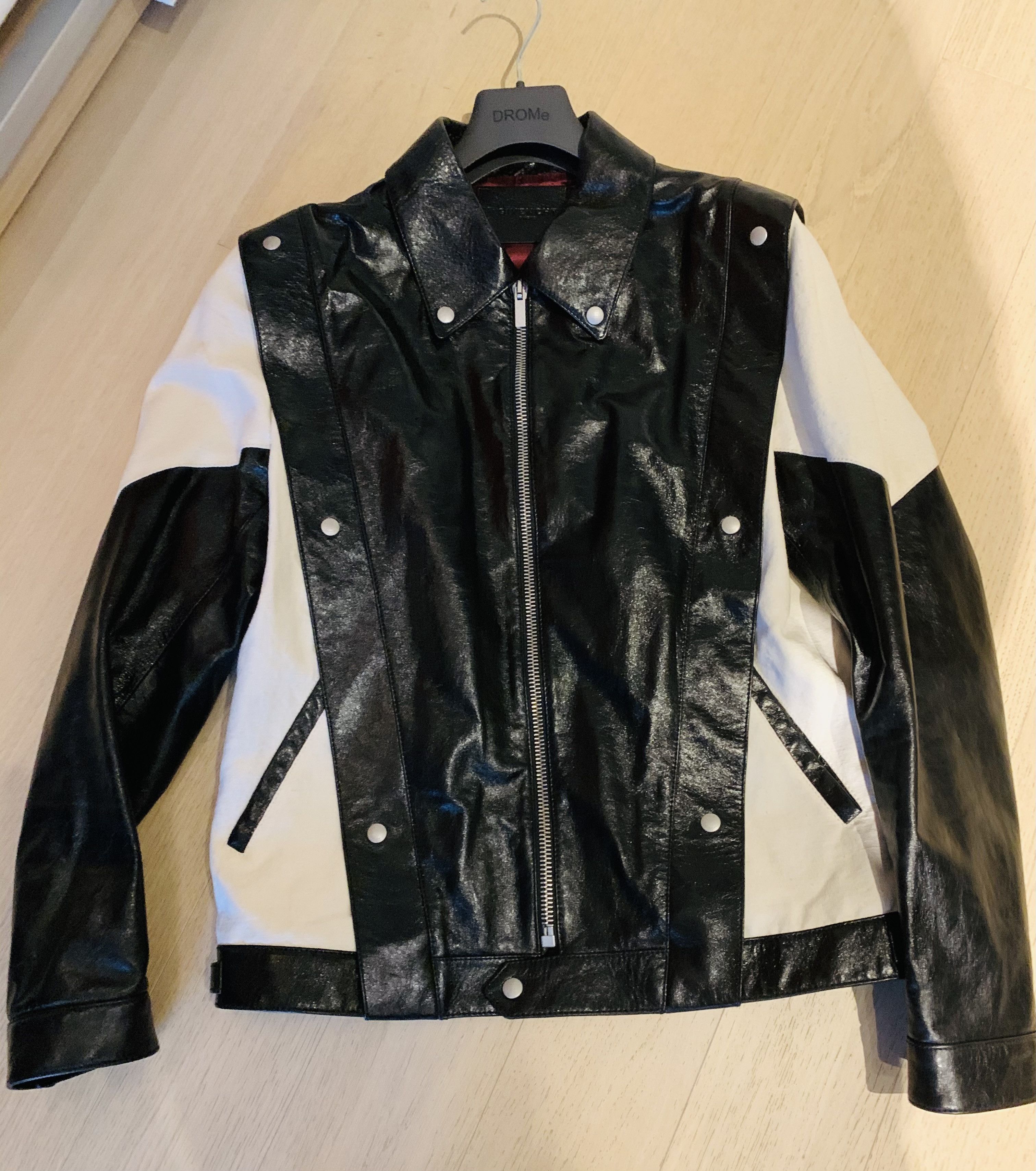 Givenchy Givenchy 2 toned leather Canvas Jacket Size US M / EU 48-50 / 2 - 4 Thumbnail