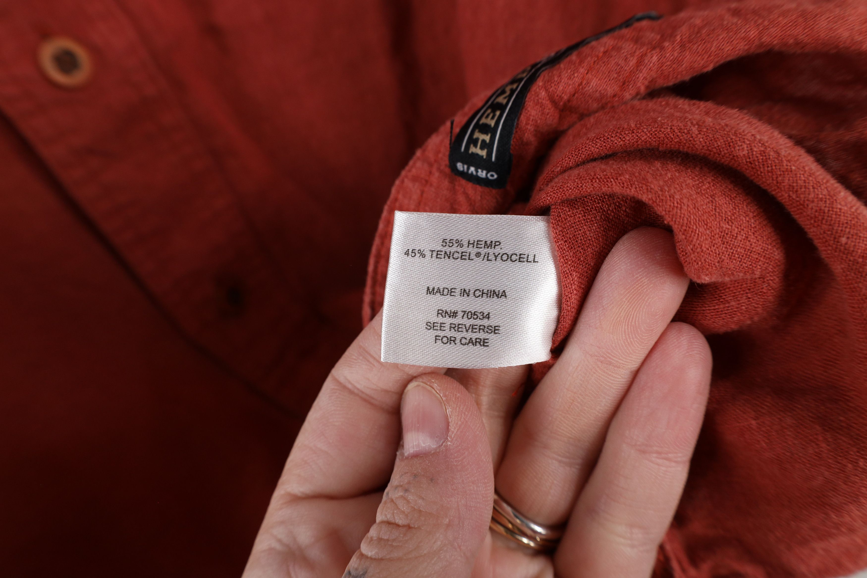 Orvis × Vintage Vintage Orvis Blend Short Sleeve Button Shirt Reddish Orange Size US L / EU 52-54 / 3 - 8 Thumbnail