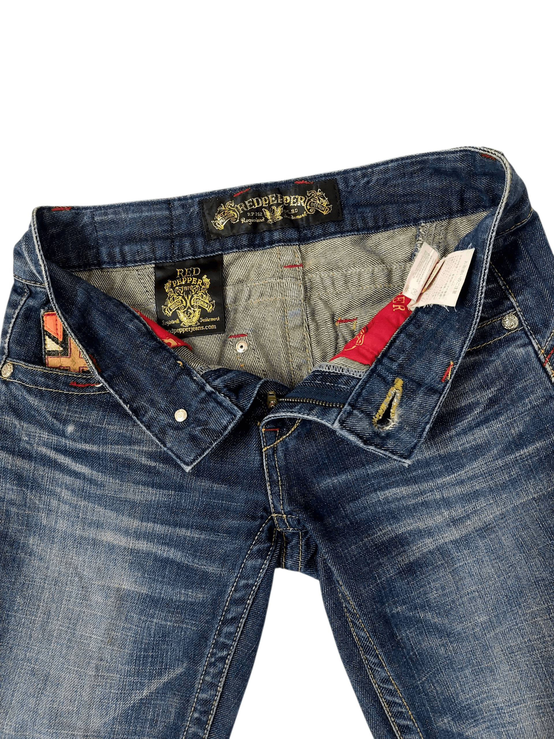 Vintage 🔥Red Pepper Jeans Flare Jack Serika Style Size 26" / US 2 / IT 38 - 7 Thumbnail