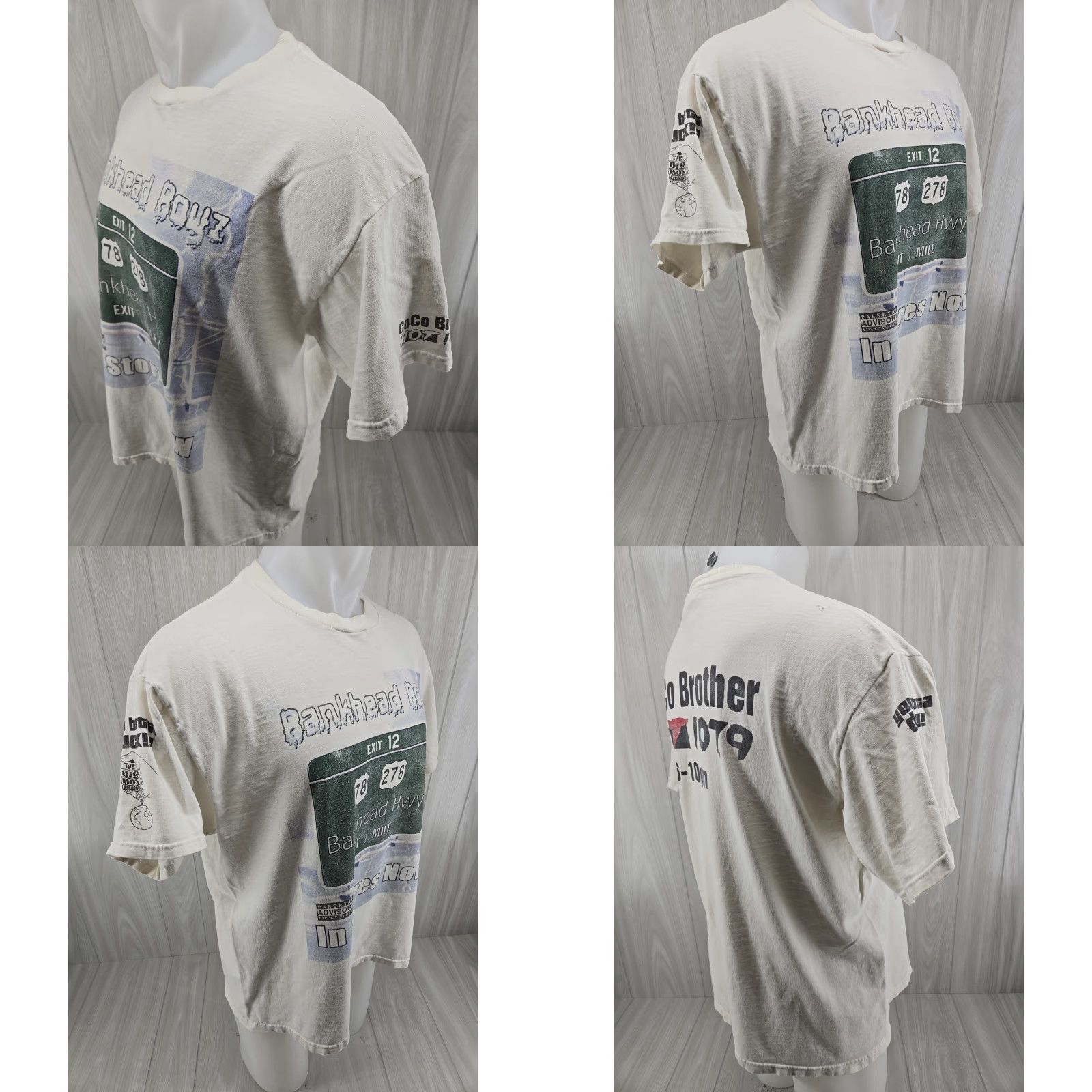 Fruit Of The Loom VINTAGE Bankhead T-Shirt XL White Nike? Size US XL / EU 56 / 4 - 8 Thumbnail