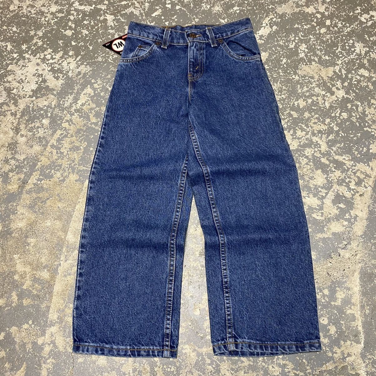Levi's × Vintage Vintage Girls Levi’s 565 Wide Leg Blue Denim Jeans USA NWT Size US 26 / EU 42 - 4 Thumbnail