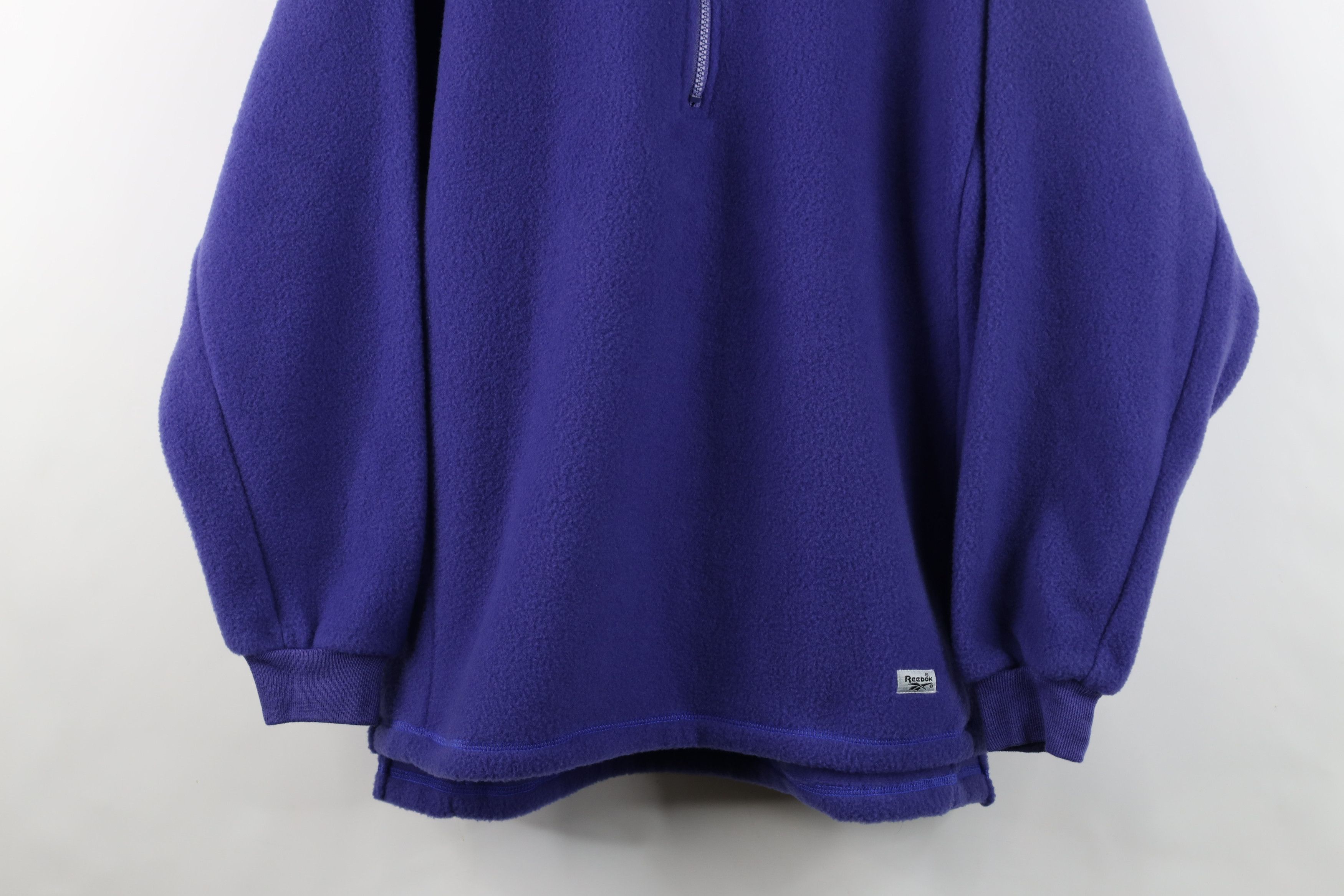 Reebok Vintage 90s Reebok Half Zip Fleece Pullover Sweater USA Size L / US 10 / IT 46 - 3 Thumbnail