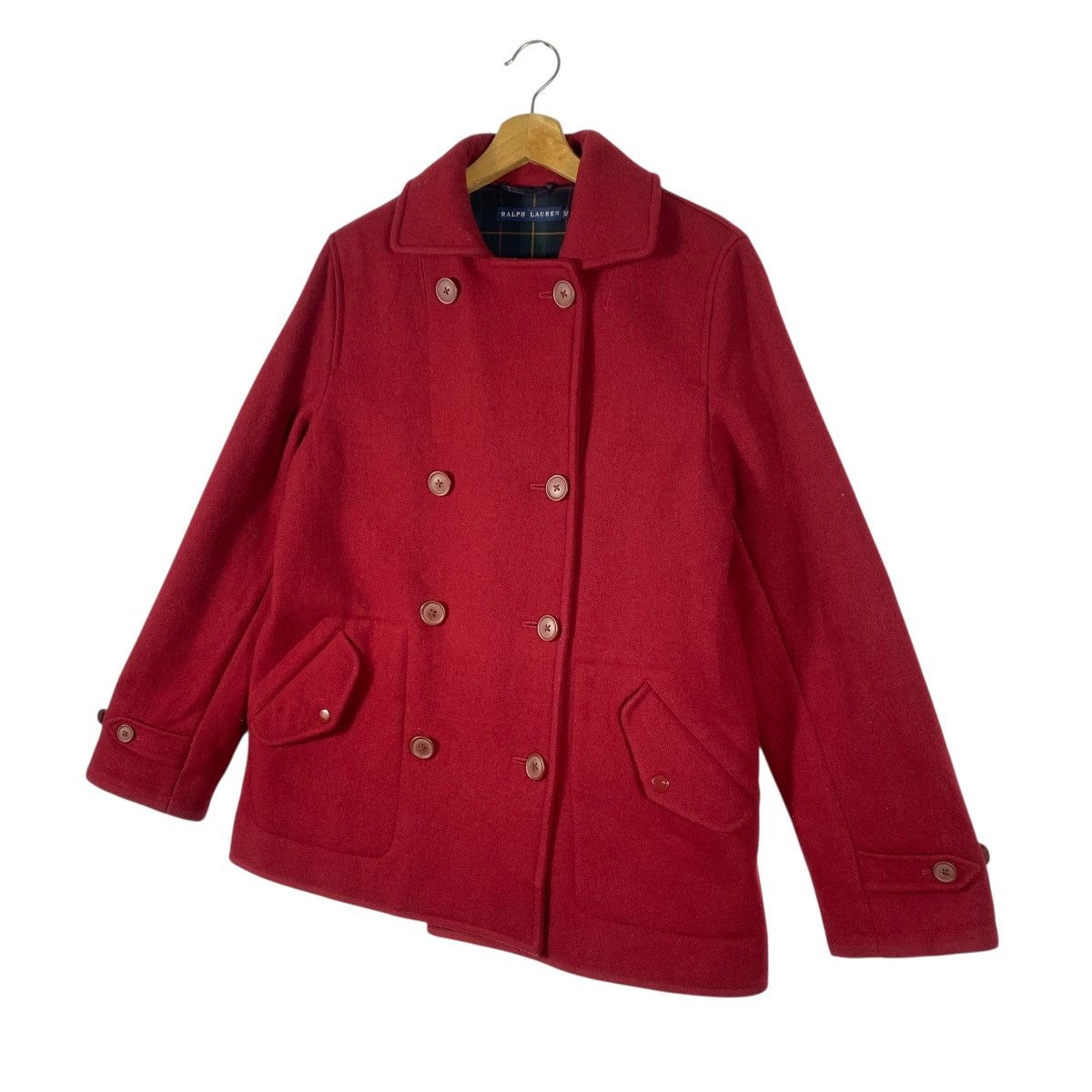 Ralph Lauren Vintage Ralph Lauren Double Coat Half Coat 3F Size Red Size M / US 6-8 / IT 42-44 - 2 Thumbnail