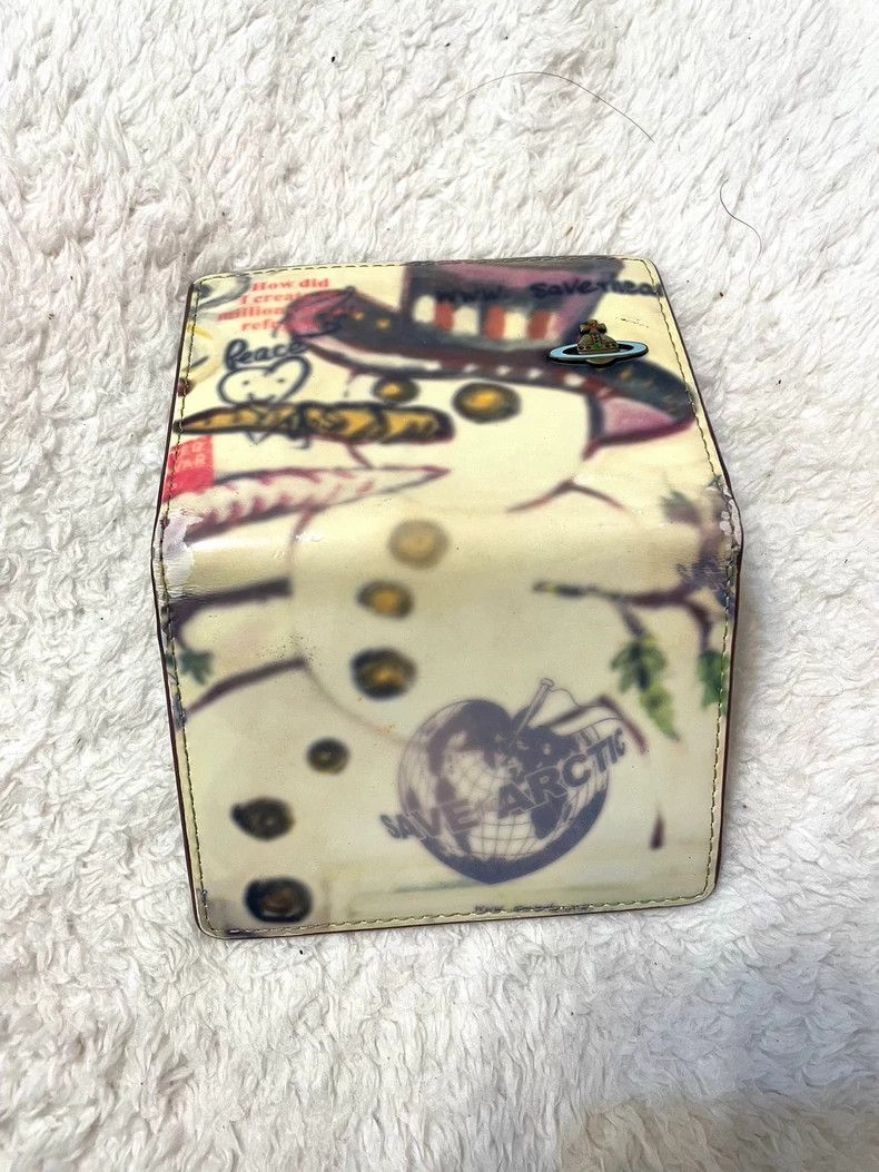 Vivienne Westwood Vivienne Westwood Snowman graffiti wallet card case Size ONE SIZE - 3 Thumbnail