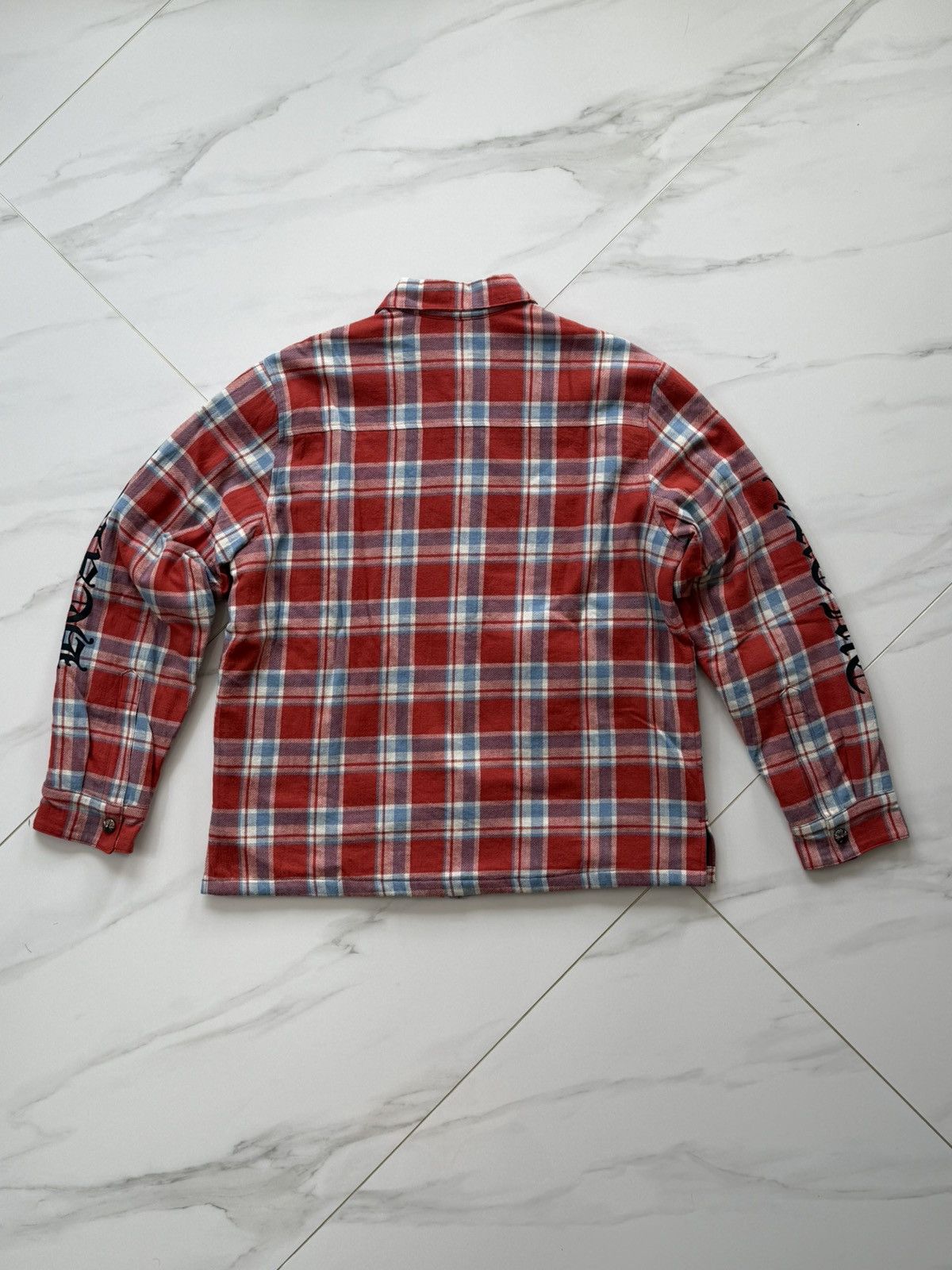 Chrome Hearts Chrome Hearts 2022 Red Flannel Jacket Size US L / EU 52-54 / 3 - 3 Thumbnail