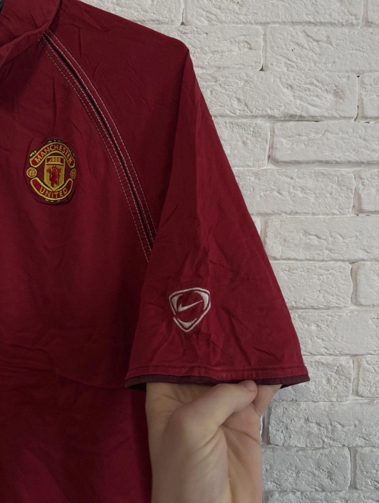 Nike Vintage Polo Shirt Nike Manchester United Jersey Sz L Size US L / EU 52-54 / 3 - 3 Thumbnail