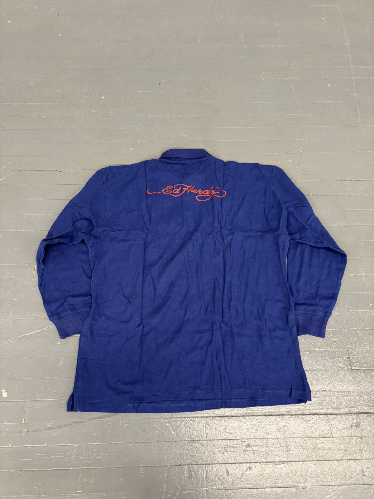 Affliction × Christian Audigier × Ed Hardy Y2K Ed Hardy Polo Longsleeve shirt Size US XXL / EU 58 / 5 - 2 Thumbnail