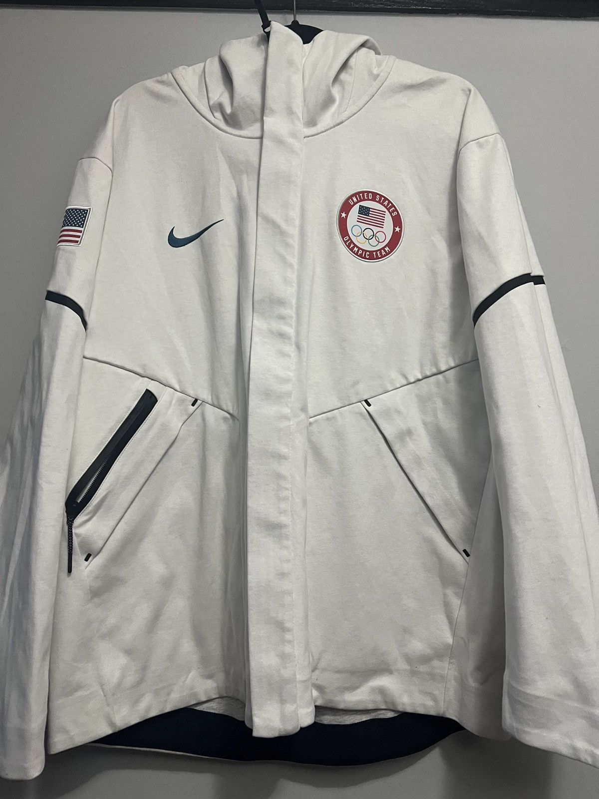 image of Nike Olympic Game Team Jacket. XL - in White, Men's