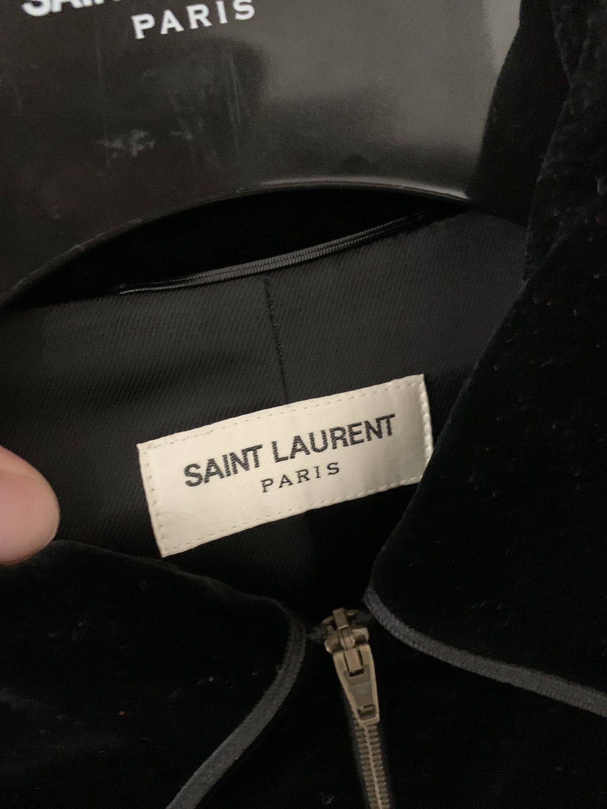 Saint Laurent Paris Saint Laurent 2016FW Black velvet jacket Size US S / EU 44-46 / 1 - 2 Thumbnail
