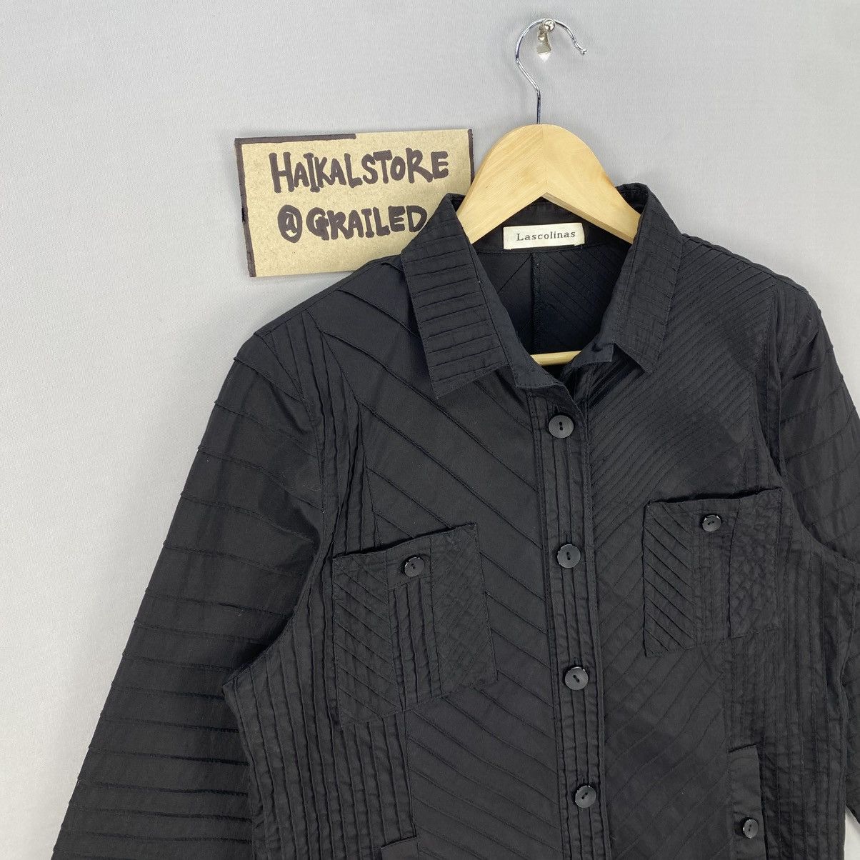 Japanese Brand Vintage 90’s Lascolinas Rare Design Button Up Size S / US 4 / IT 40 - 2 Thumbnail
