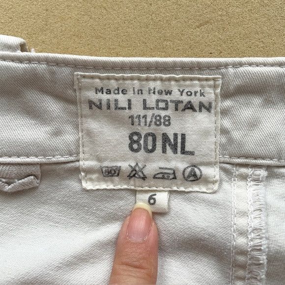 Nili Lotan Nili Lotan Cropped Military Pants in Eggshell - 6 🇺🇸 Size 28" / US 6 / IT 42 - 6 Thumbnail