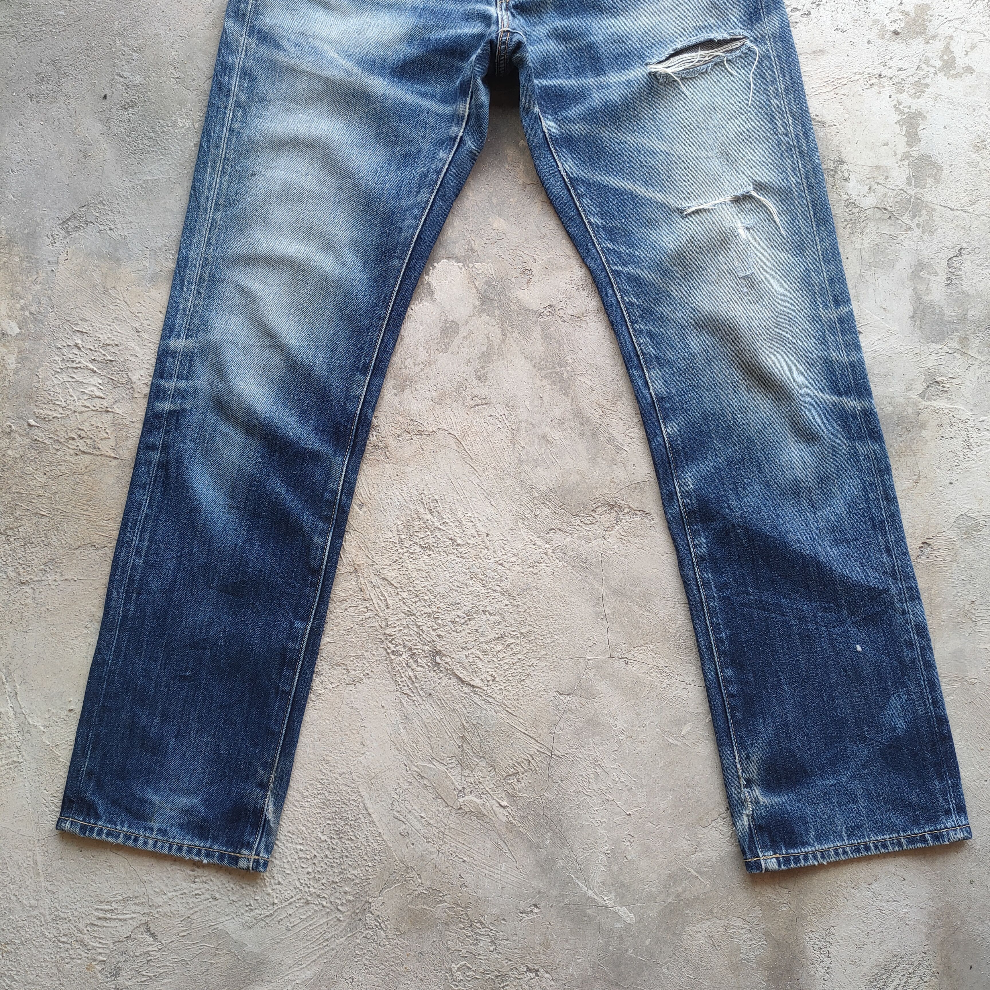 Japanese Brand W32 VINTAGE JAPANESE FADED DISTRESSED JEAN PANTS Size US 32 / EU 48 - 4 Thumbnail