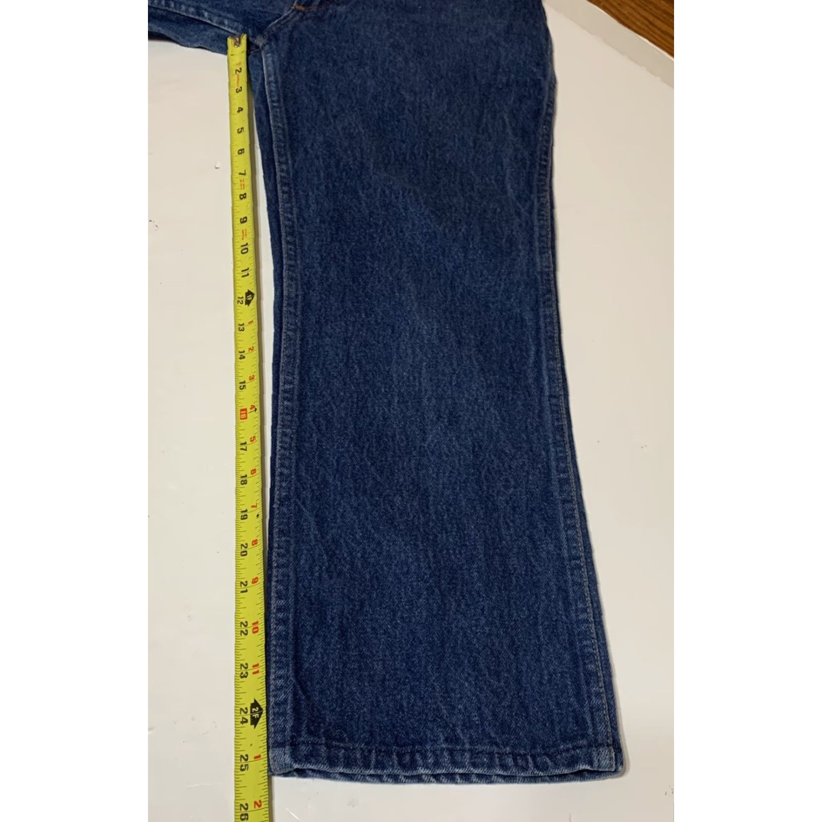 Wrangler Vtg Wrangler Jeans 915PW Mens Regular Fit Blue Denim 29x25 Measures 29x25 1980s Jeans Mens Blue Denim Wrangler 915PW Size US 29 - 5 Thumbnail