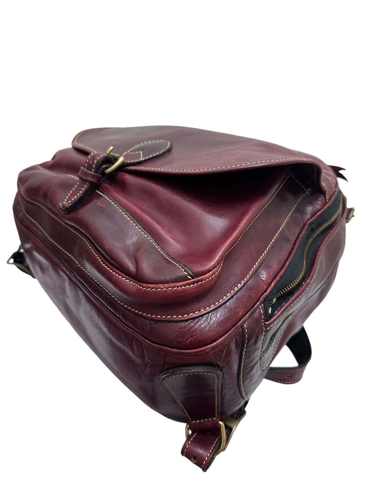 Filson RARE ‼️ Vintage Hand Made Holland Full Leather Backpack Size ONE SIZE - 9 Thumbnail