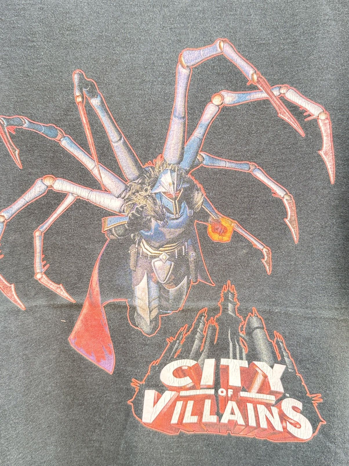 Optic Gaming Thrashed Vintage Game City Of Villains Faded Tee Size US XL / EU 56 / 4 - 2 Thumbnail