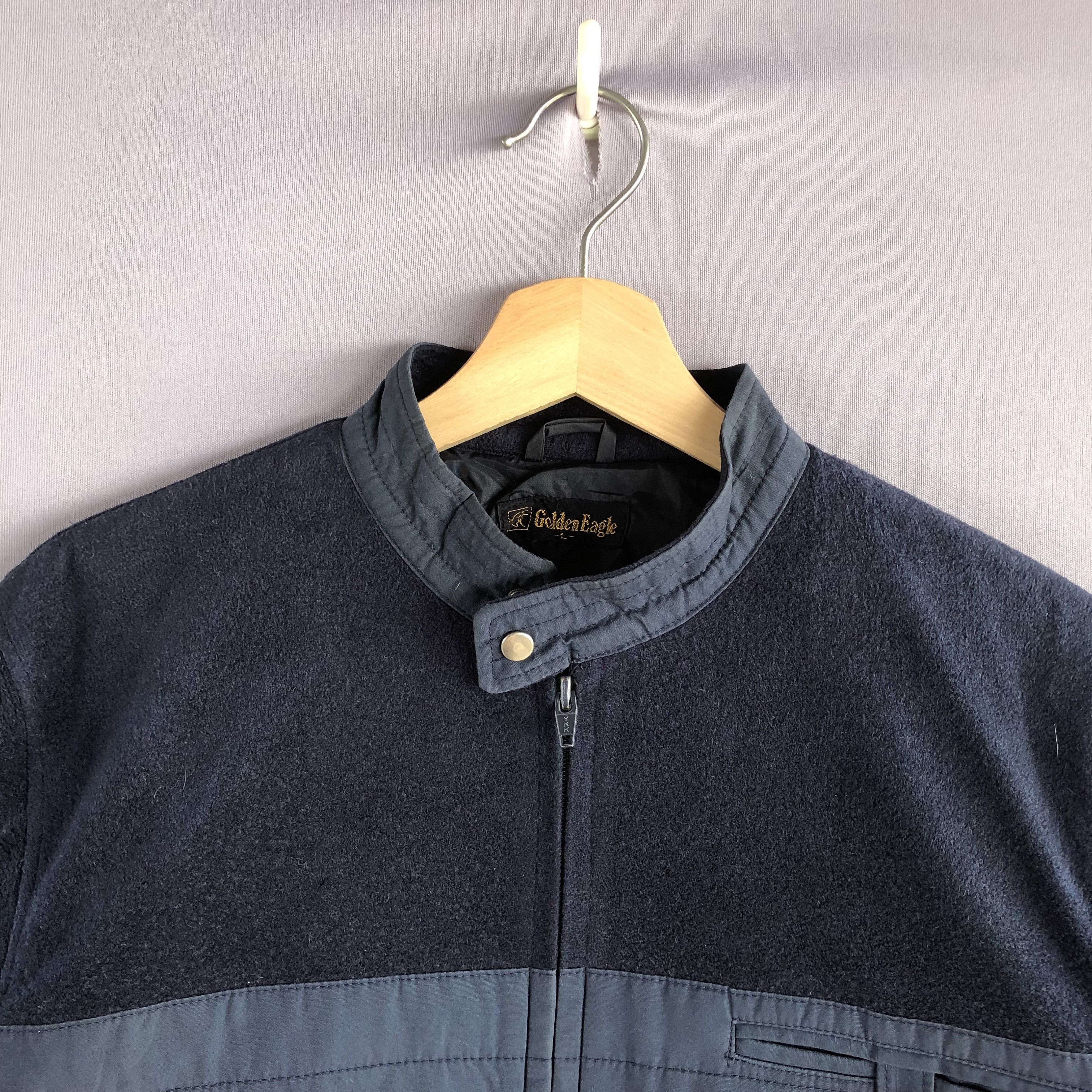 Japanese Brand × Vintage Vintage Golden Eagle Wool Zipper Jacket Motorcycle Jacket Size US S / EU 44-46 / 1 - 4 Thumbnail