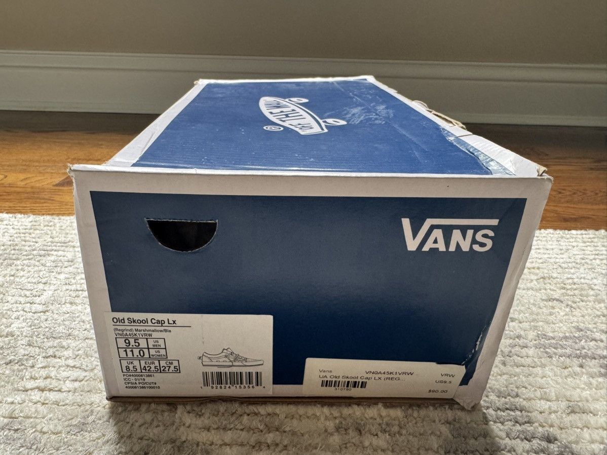 Vans 9.5 Old Skool Cap LX Deconstructed Marshmallow Off-White Size US 9.5 / EU 42-43 - 7 Thumbnail