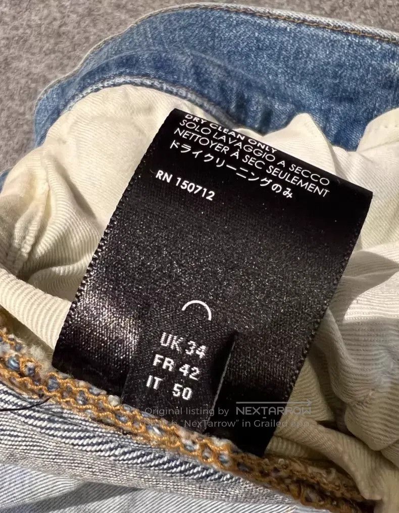 Amiri Amiri Classic seasonal splattered indigo denim jeans size Size US 34 / EU 50 - 7 Thumbnail